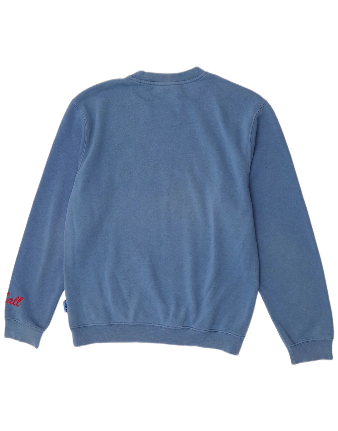 Crossball Mens Graphic Regular Fit Sweatshirt Jumper Large Blue Cotton - Image 2