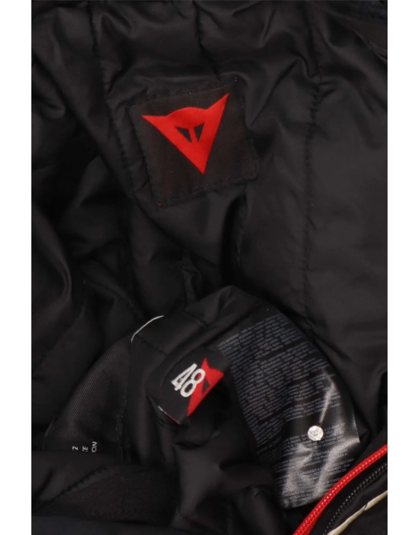 Dainese Mens Graphic Biker Jacket EU 48 Medium Black Colourblock Motorcycle - Image 4