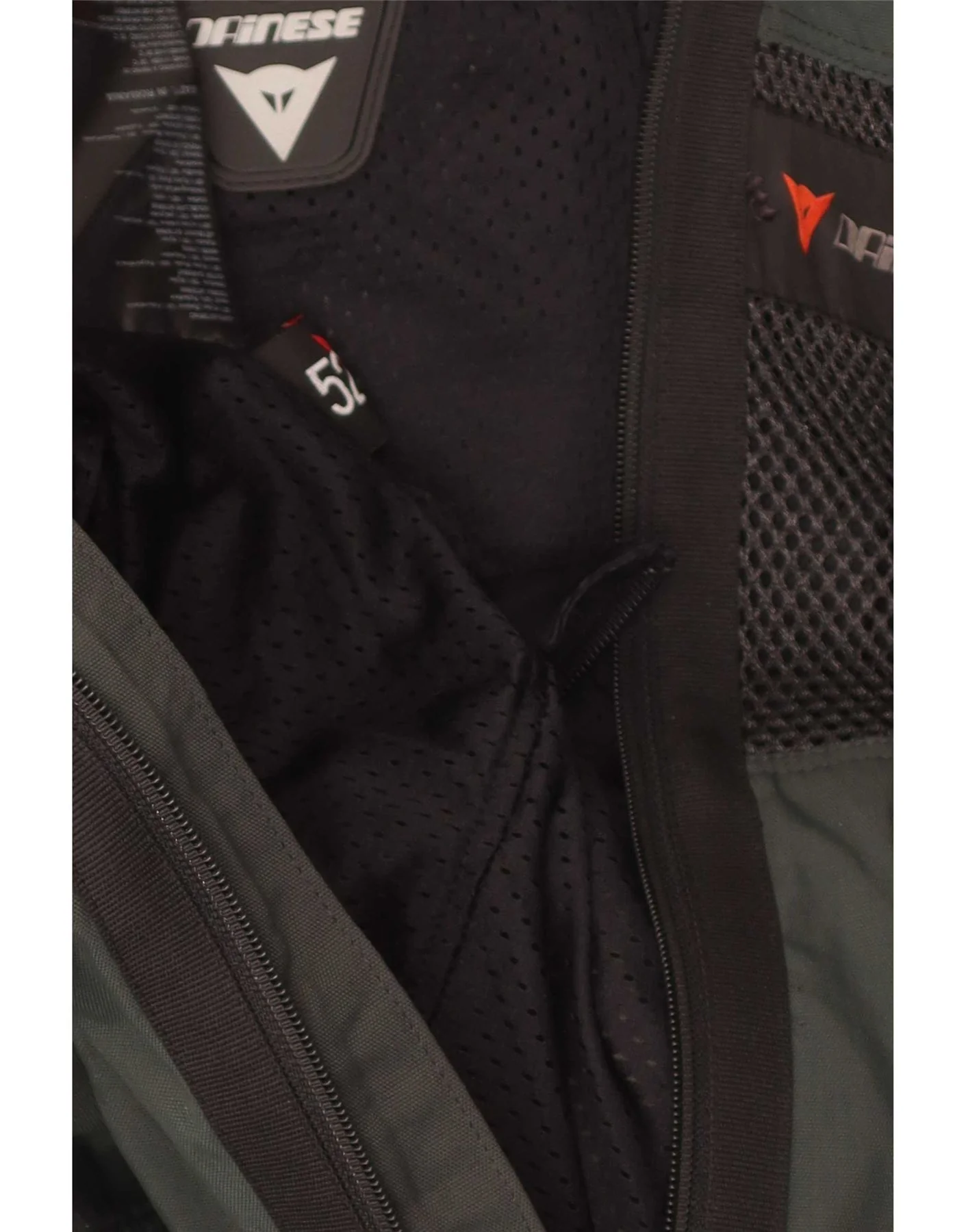 Dainese Womens Graphic Racer Jacket EU 52 Medium Grey Colourblock Nylon - Image 4