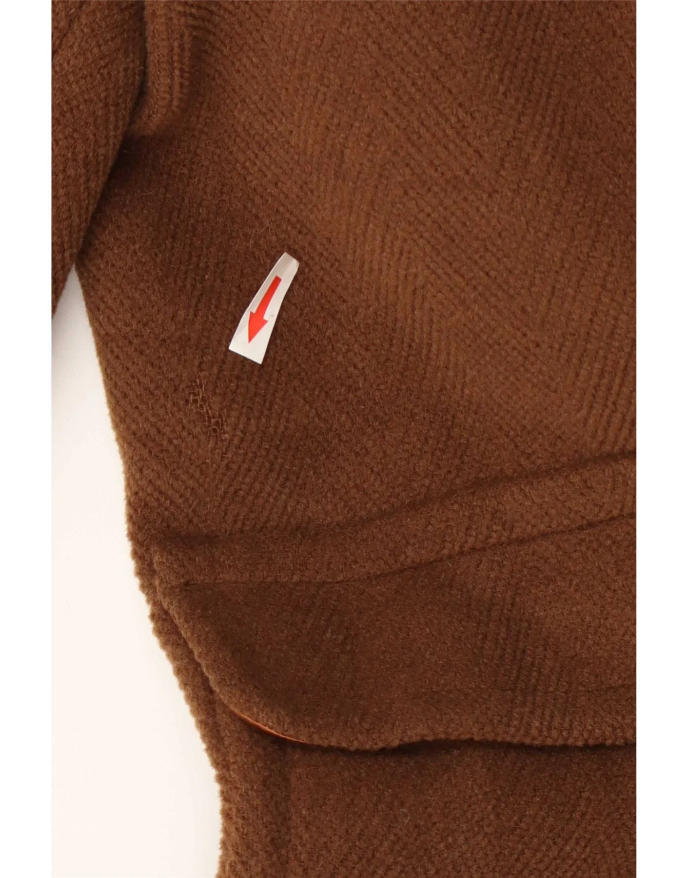 DAKS Mens Hooded Duffle Coat IT 48 Medium Brown Wool - Image 3