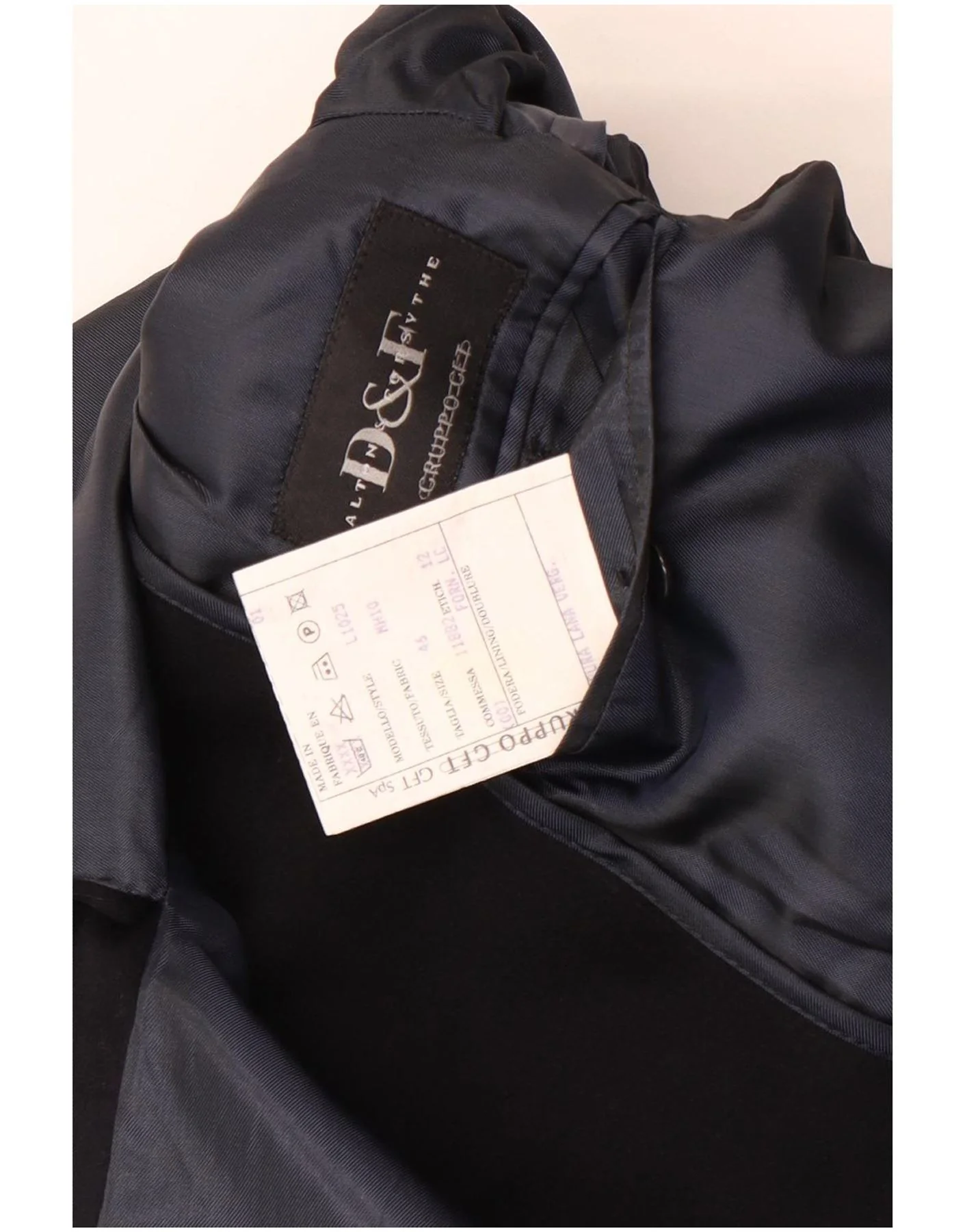 Dalton & Forsythe x Loro Piana Mens Overcoat IT 46 Small Black Wool - Image 3