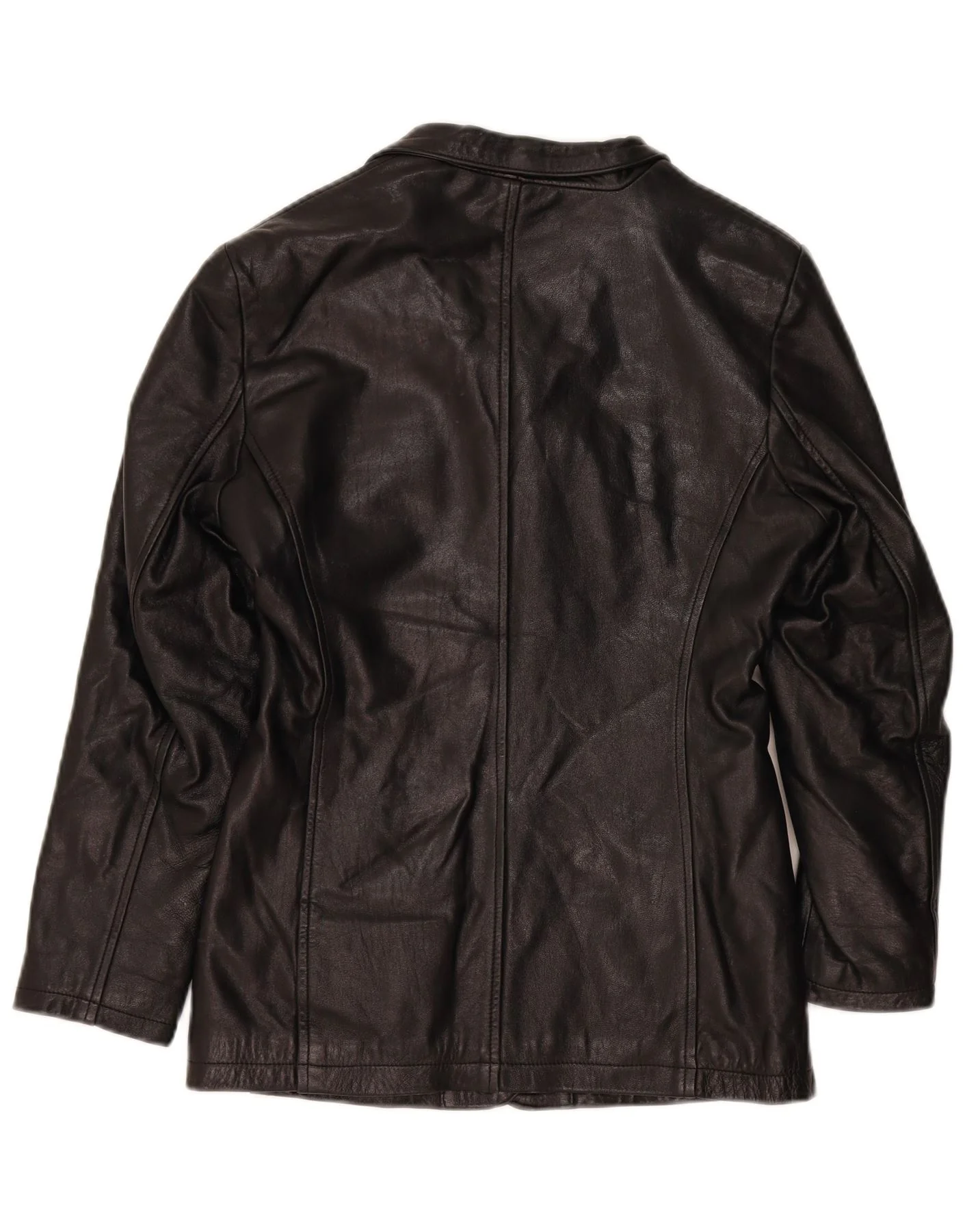 Davin Womens Leather Jacket IT 42 Medium Black - Image 2