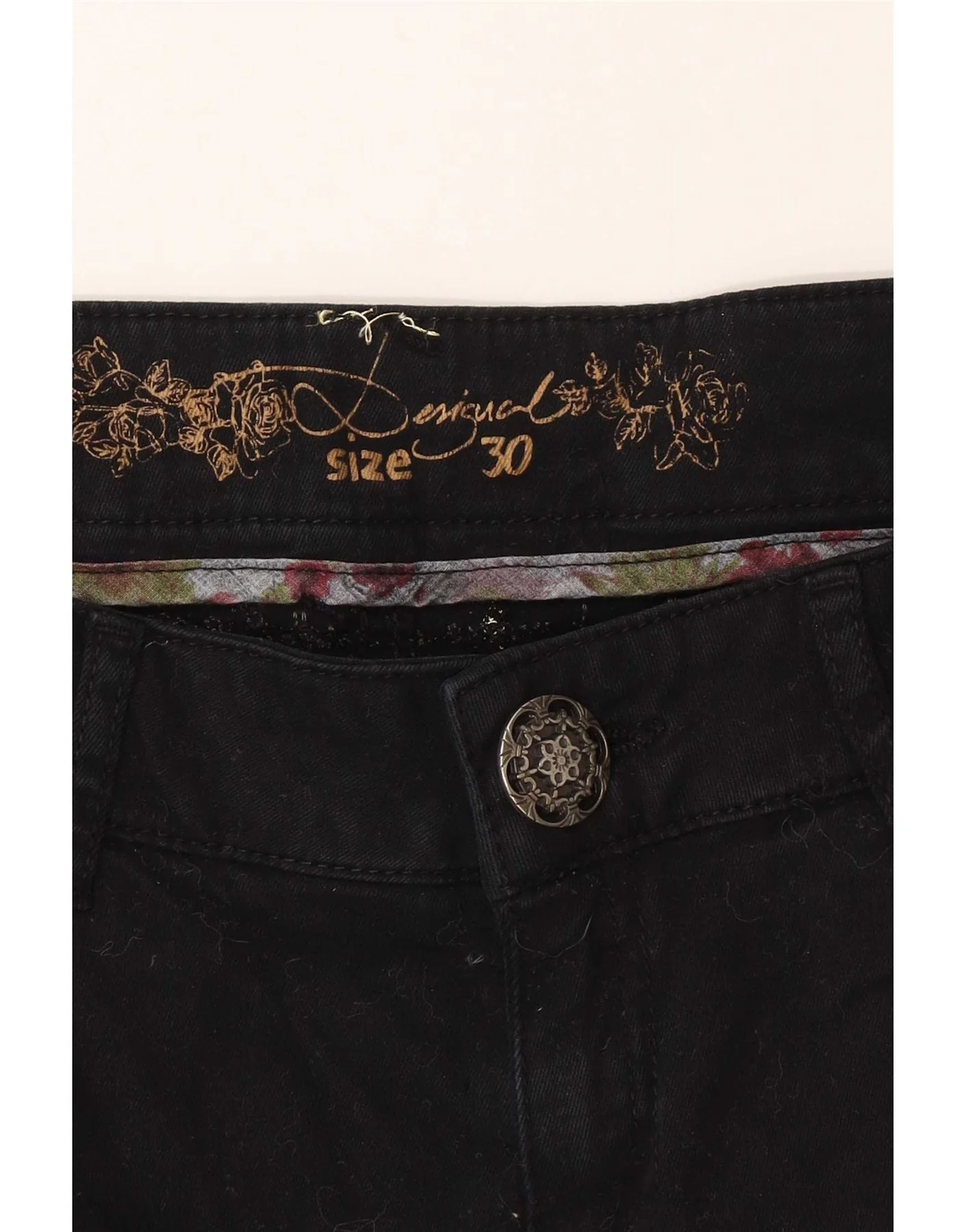 Designer Womens Graphic Joggers Casual Trousers W30 L30 Black - Image 3