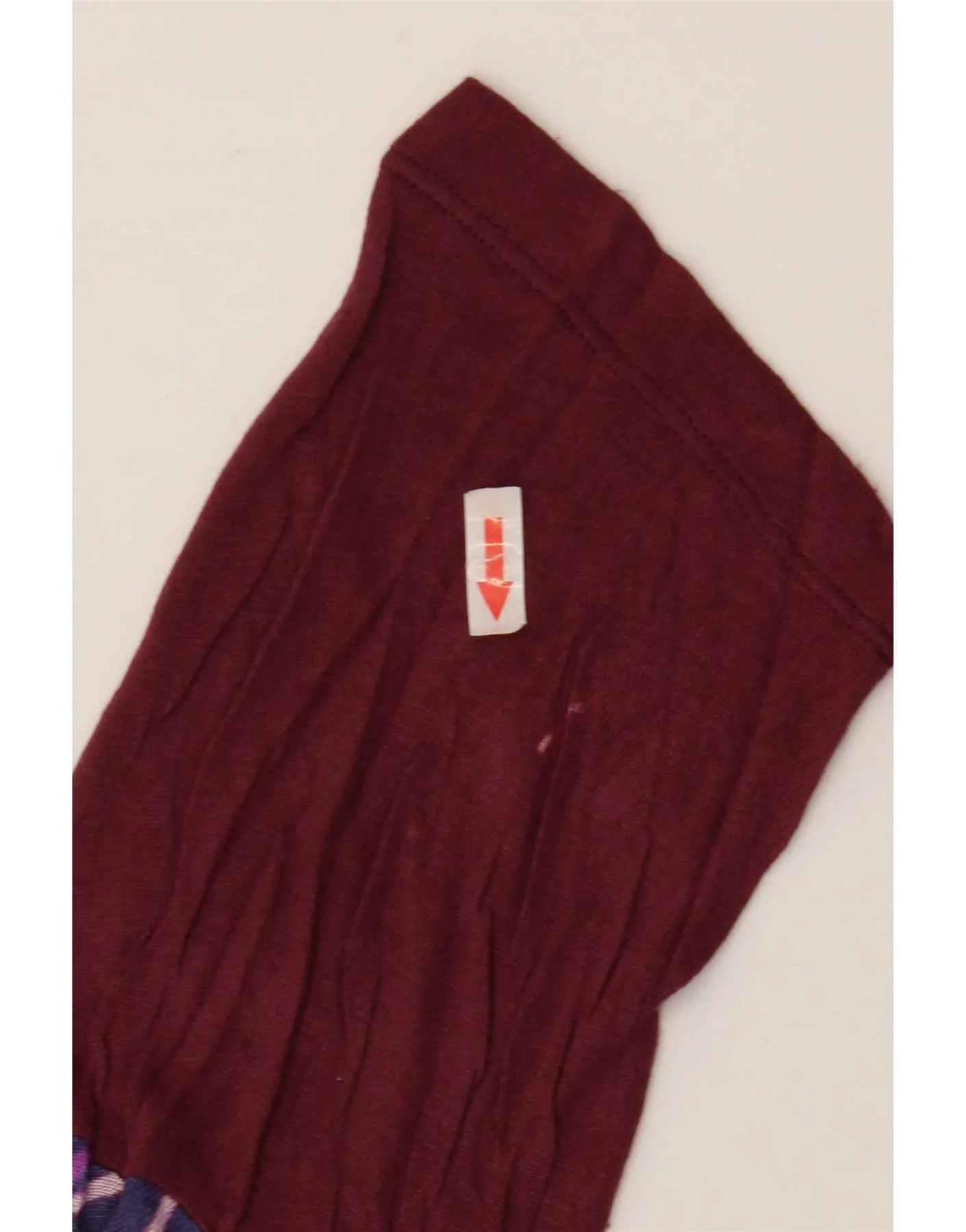 Desigual Womens Graphic Top 3/4 Sleeve UK 14 Large Burgundy Bohemian - Image 3