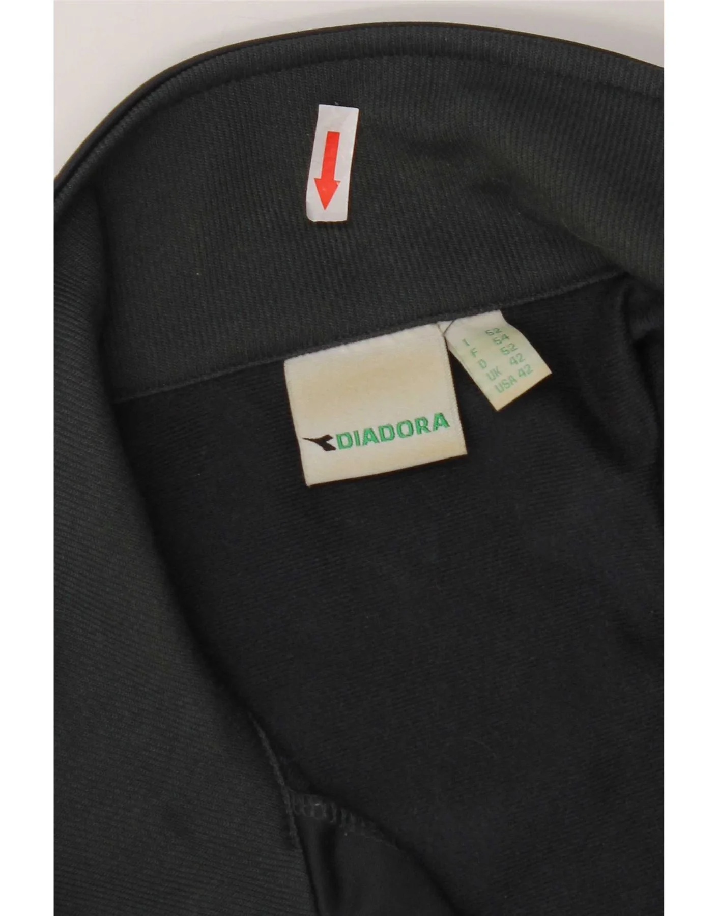Diadora Mens Tracksuit Top Jacket UK 42 Large Navy Blue Colourblock - Image 3