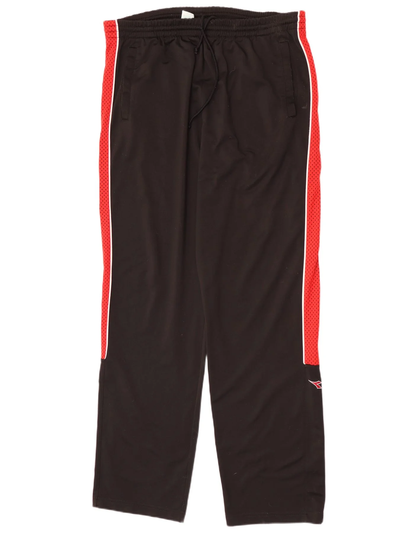 Diadora Mens Tracksuit Trousers UK 44 XL Black Colourblock Polyester