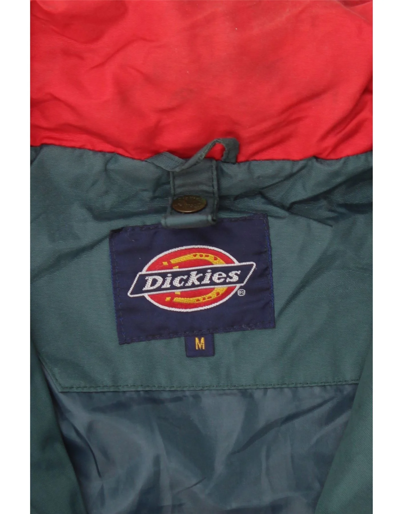 Dickies Mens Hooded Loose Fit Rain Jacket UK 38 Medium Green Nylon - Image 3