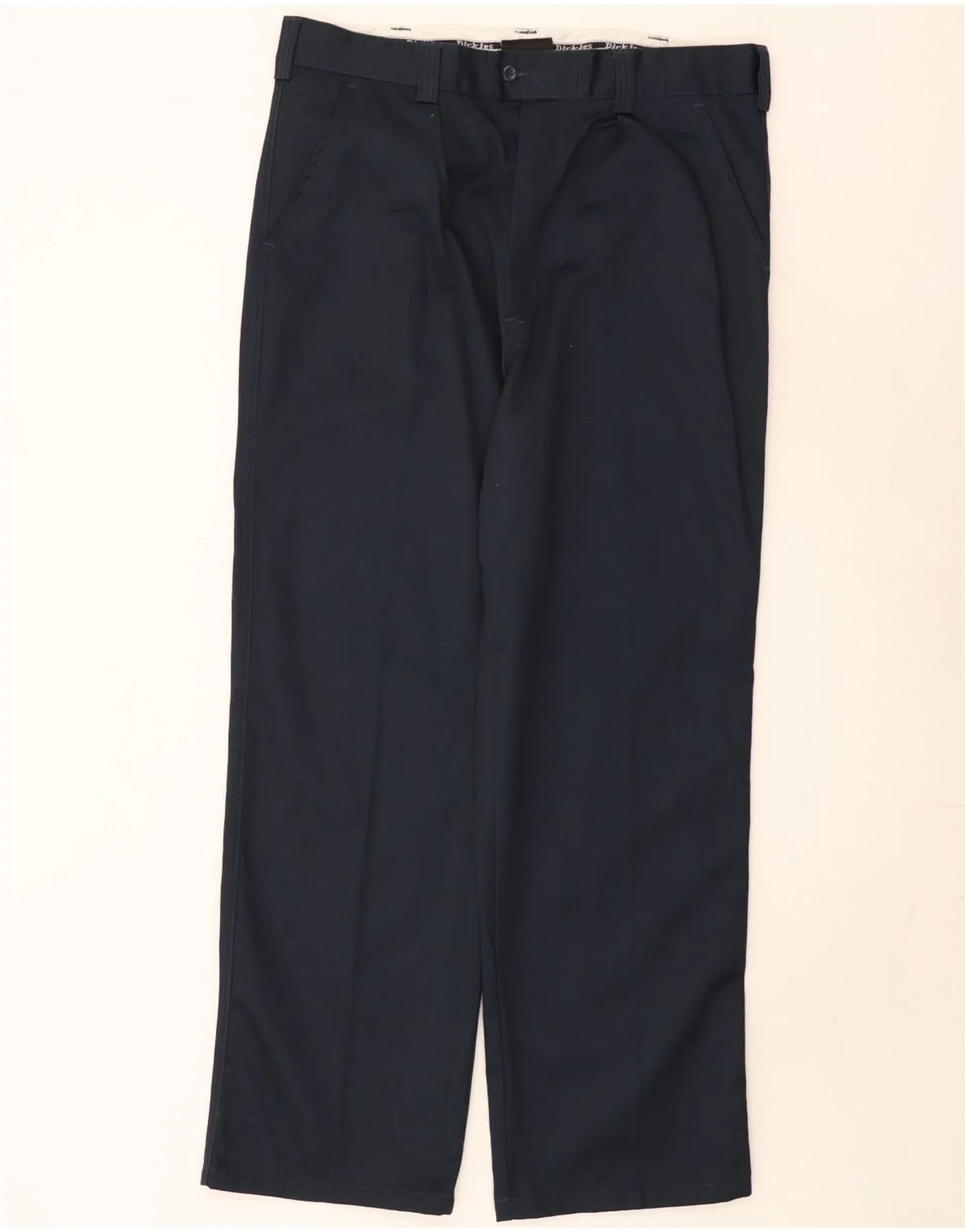 Dickies Mens Straight Chino Trousers W38 L31 Black Polyester