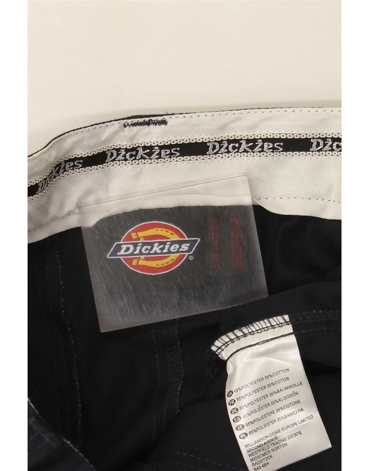 Dickies Mens Straight Chino Trousers W38 L31 Black Polyester - Image 3