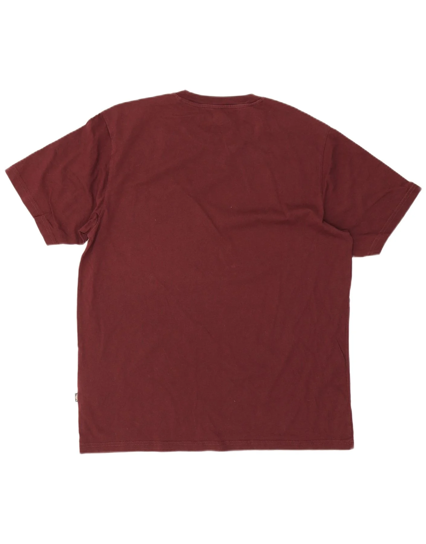 Dickies Mens T-Shirt Top Large Burgundy Cotton - Image 2