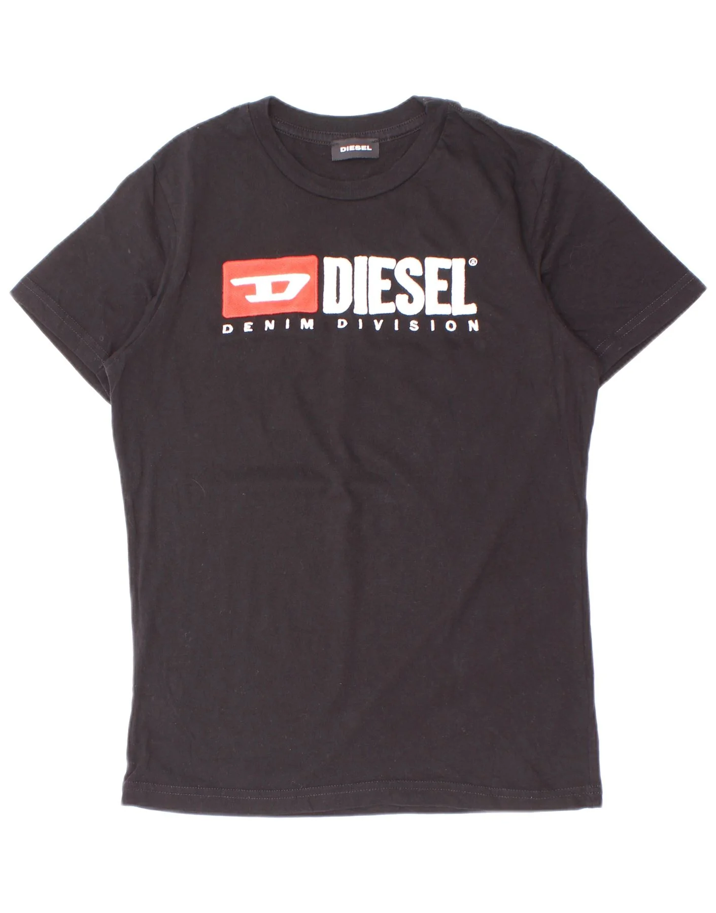 Diesel Boys Graphic T-Shirt Top 9-10 Years Black Cotton