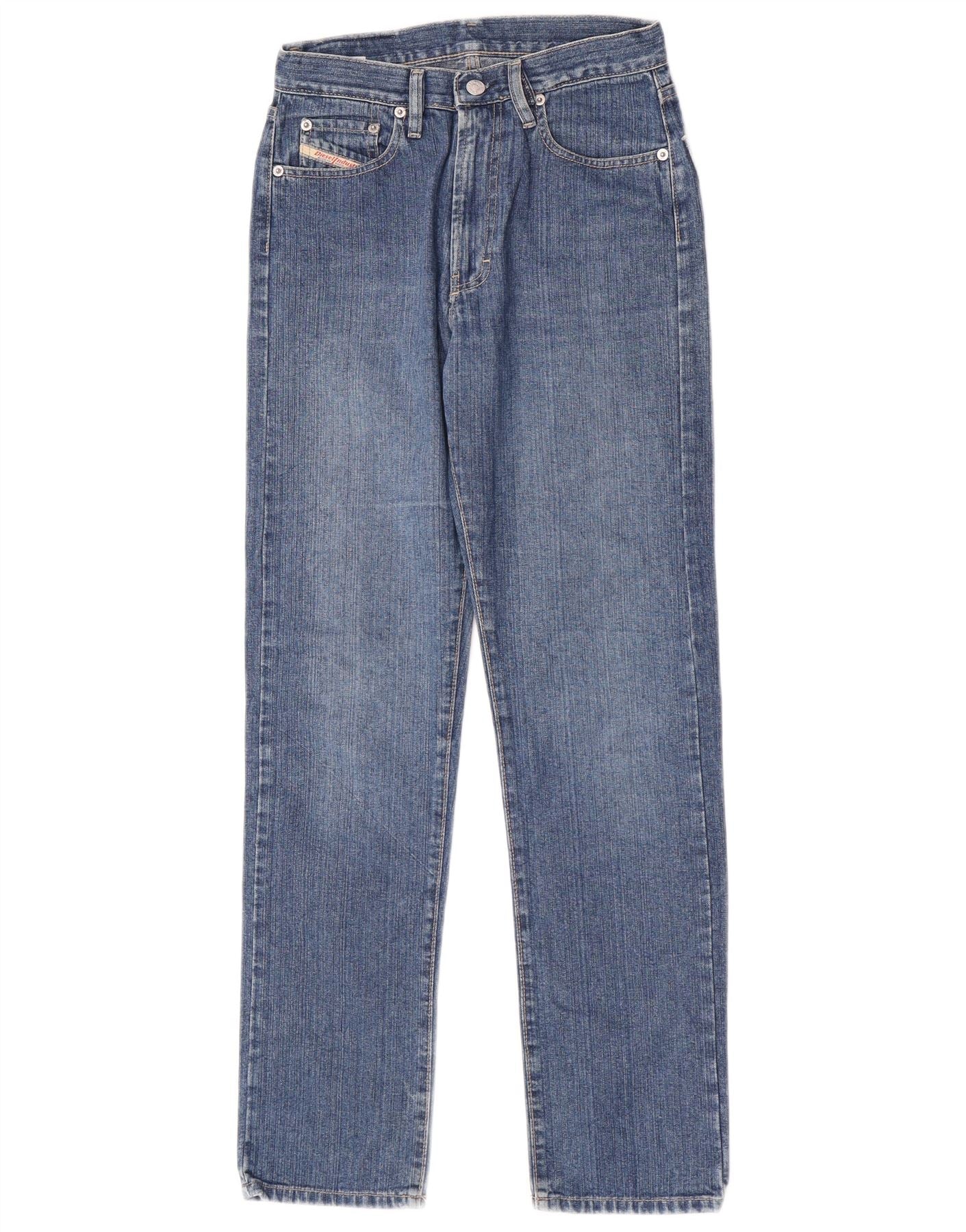 Diesel Boys Straight Jeans 13-14 Years W26 L30 Blue Cotton