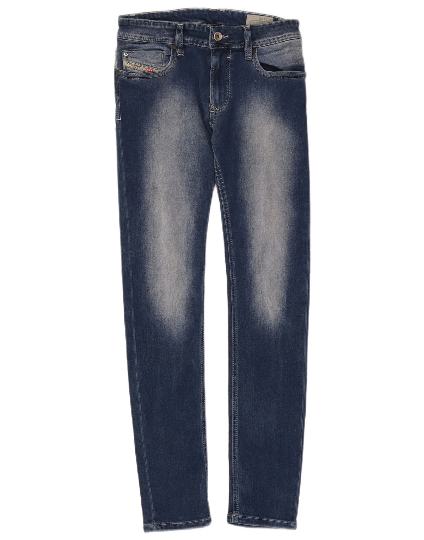 Diesel Girls Sleenker-j Slim Skinny Jeans 11-12 Years W26 L28 Blue Cotton