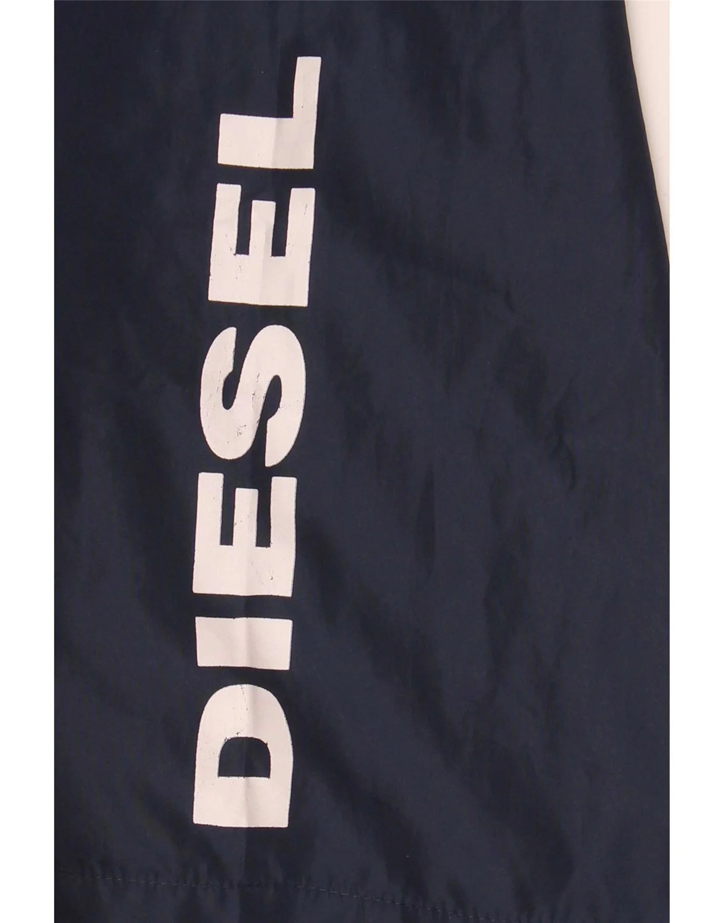 Diesel Mens Graphic Swimming Shorts Medium Navy Blue Polyester - Image 3