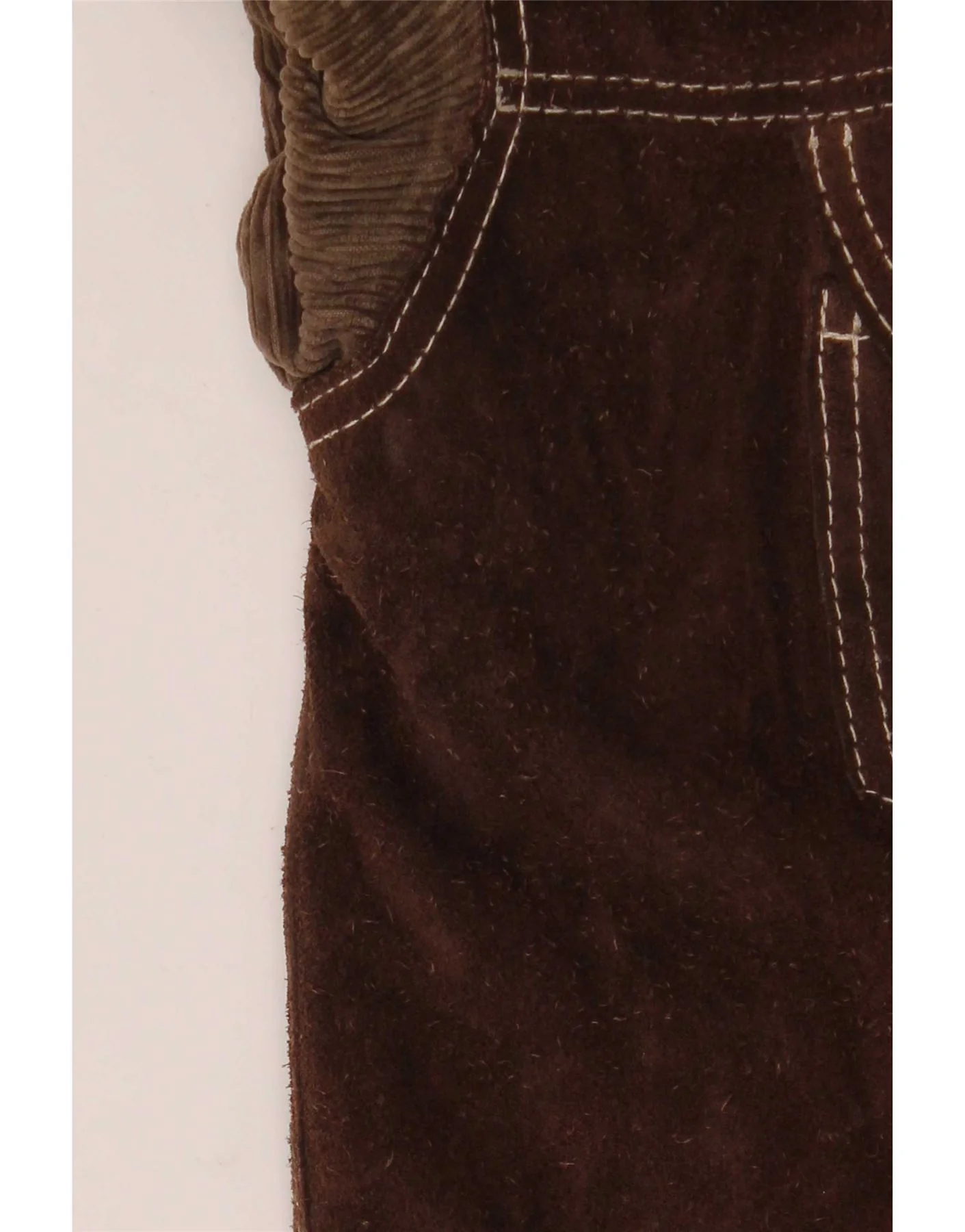 Diesel Mens Reversible Jacket UK 40 Large Brown Plaid Leather - Image 4