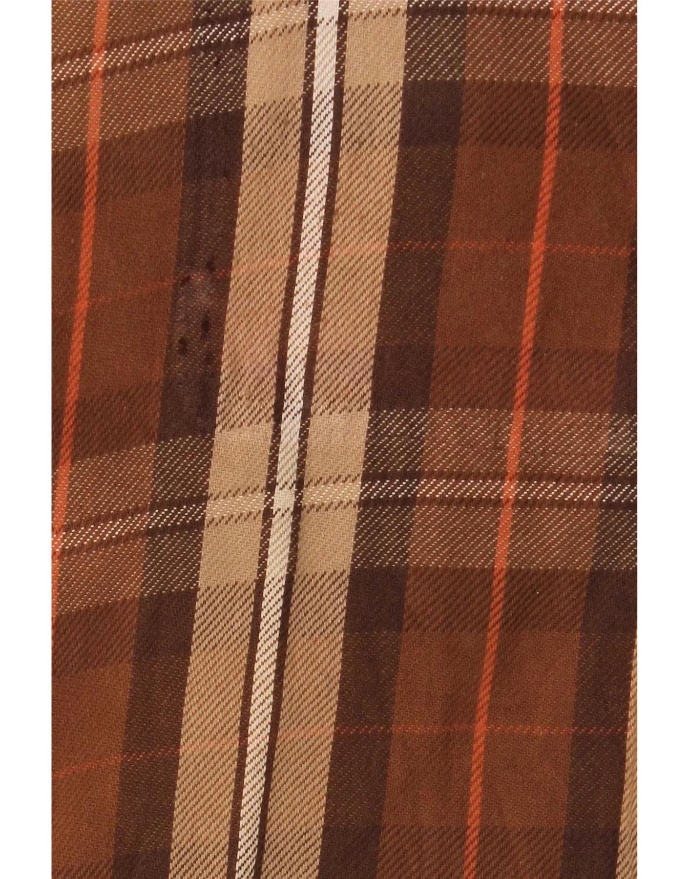 Diesel Mens Reversible Jacket UK 40 Large Brown Plaid Leather - Image 8