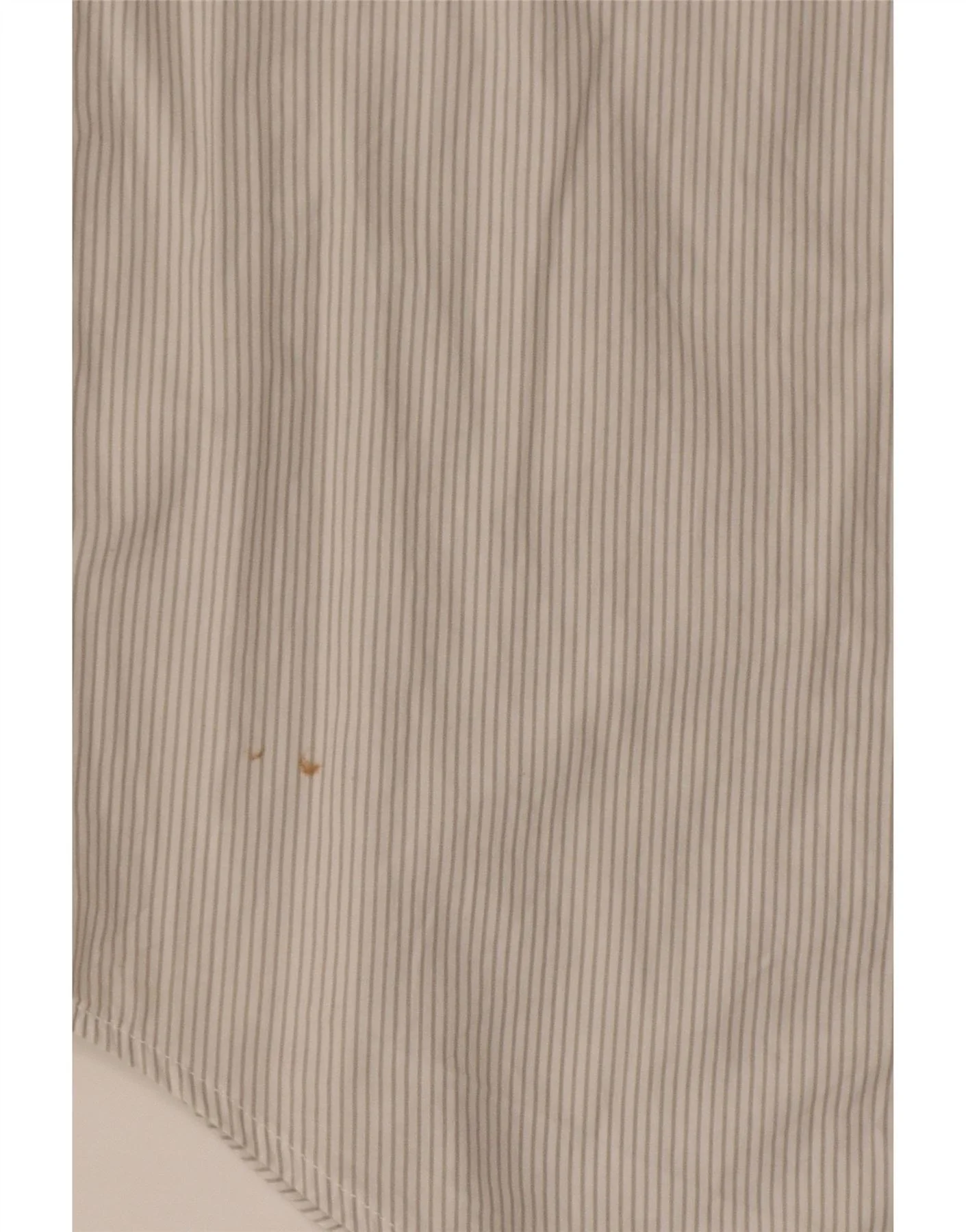 Diesel Mens Short Sleeve Shirt Large White Pinstripe Cotton - Image 3