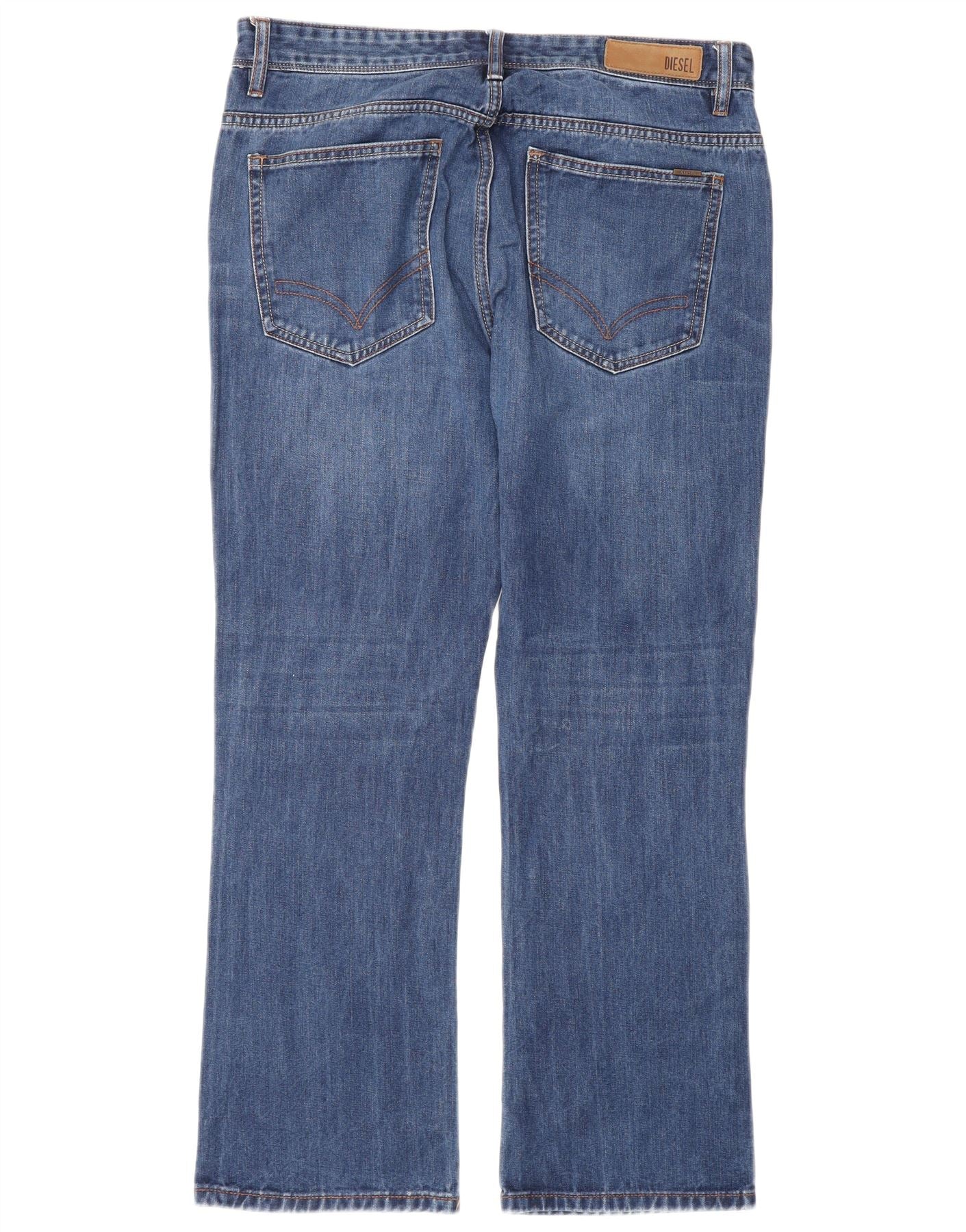 Diesel Mens Straight Jeans W34 L30 Blue Cotton - Image 2