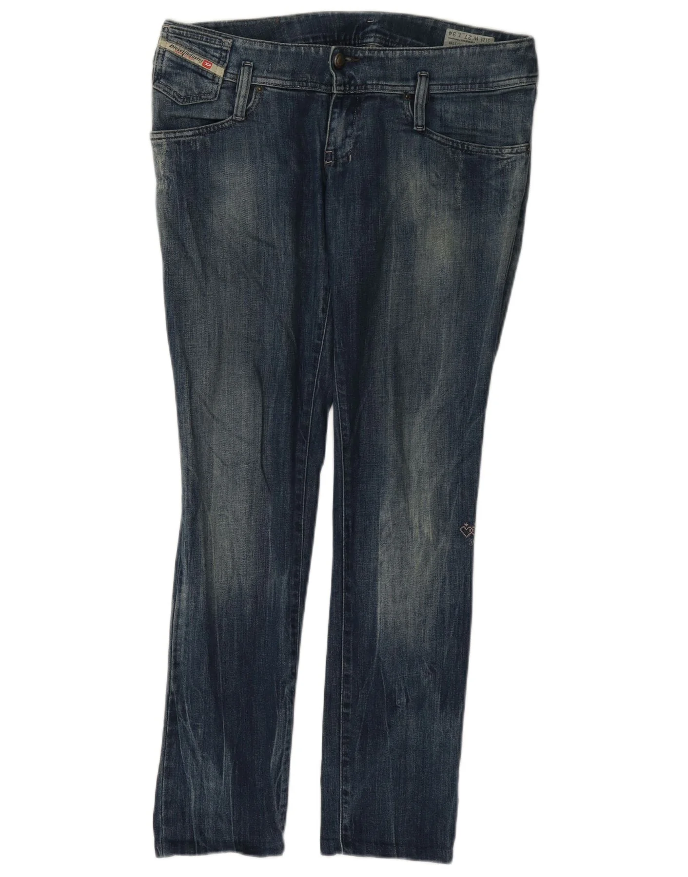 Diesel Womens Matic Slim Tapered Jeans W27 L29 Blue Cotton