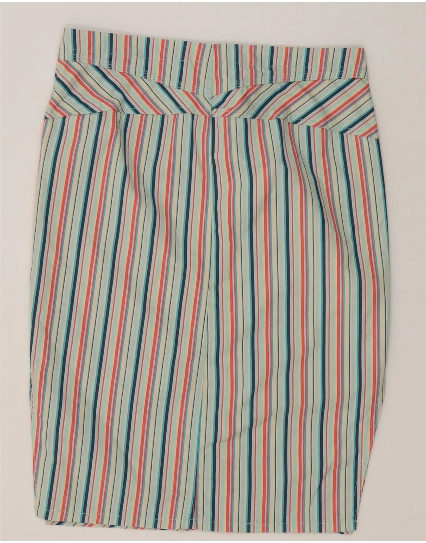 Diesel Womens Midi Pencil Skirt W28 L24 Multicoloured Striped Cotton - Image 2