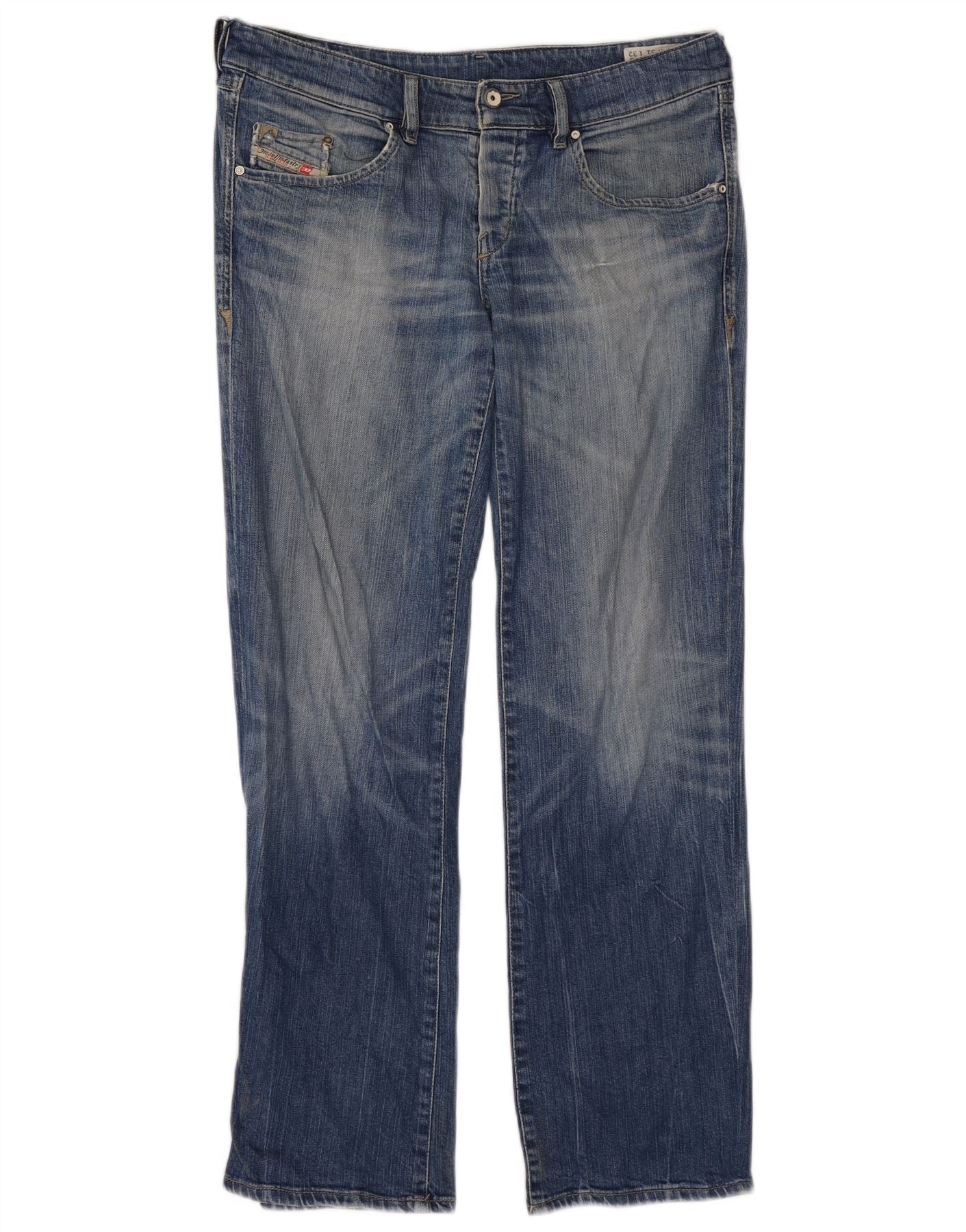 Diesel Womens Vixy Straight Jeans W31 L32 Blue Cotton