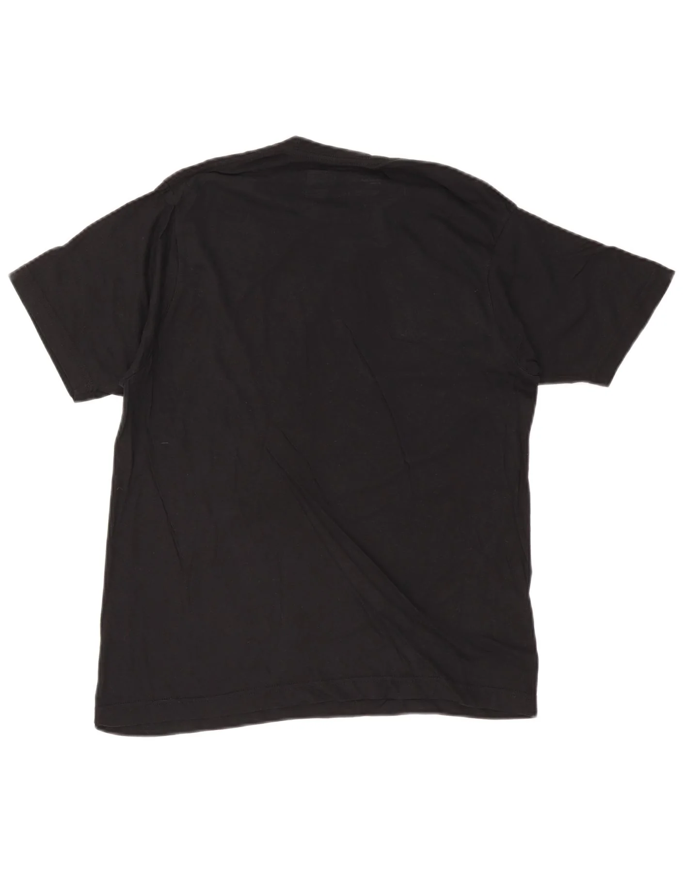 Dkny Mens Graphic T-Shirt Top Large Black Colourblock Cotton - Image 2