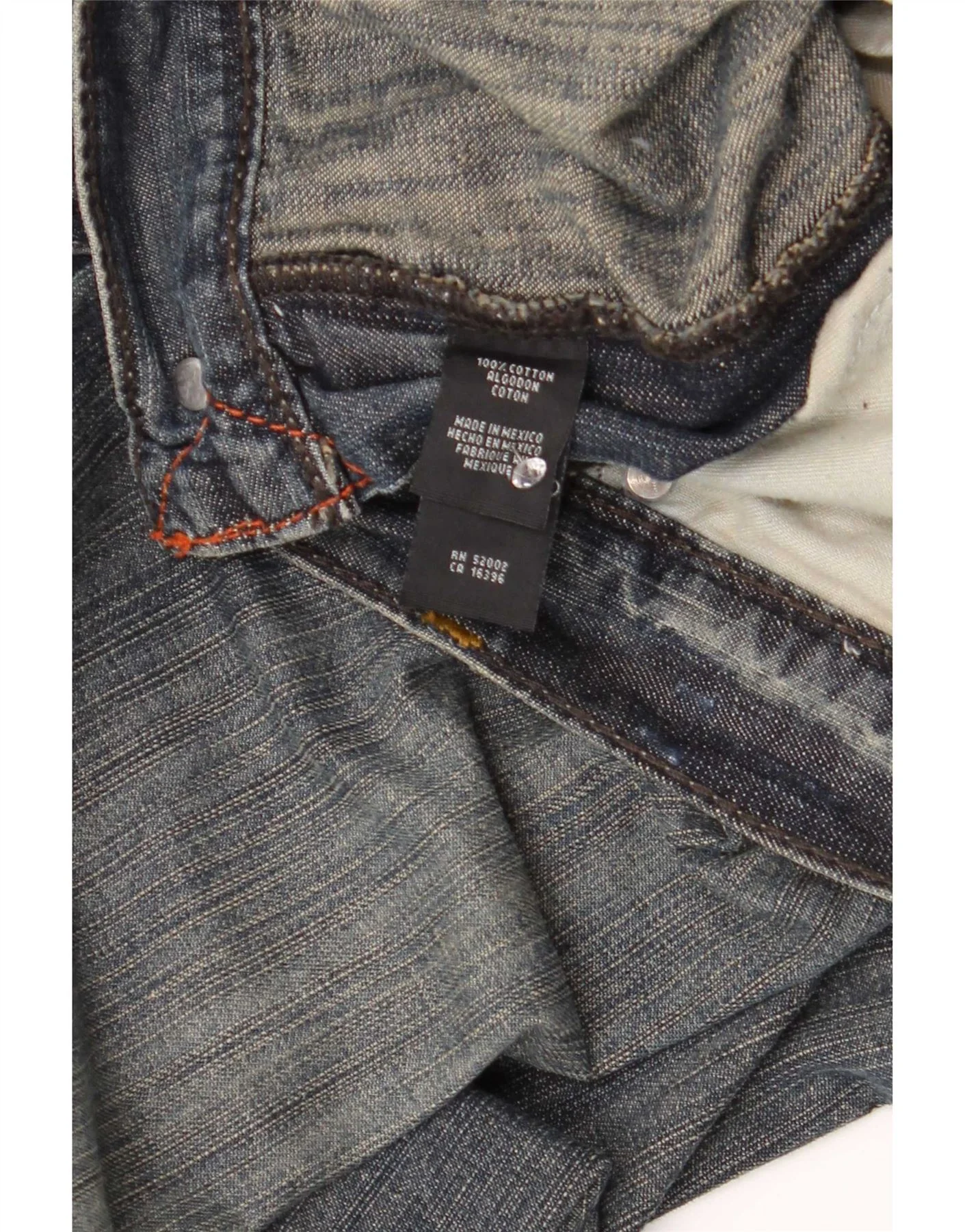 Dkny Mens Straight Jeans W34 L34 Blue Cotton - Image 5