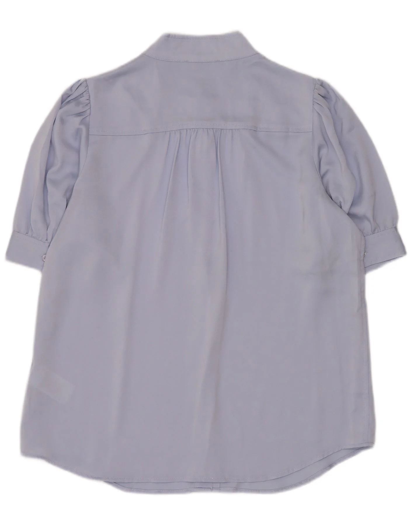 Dkny Womens 1/2 Sleeve Oversized Shirt Blouse UK 8 Small Lilac Polyester - Image 2