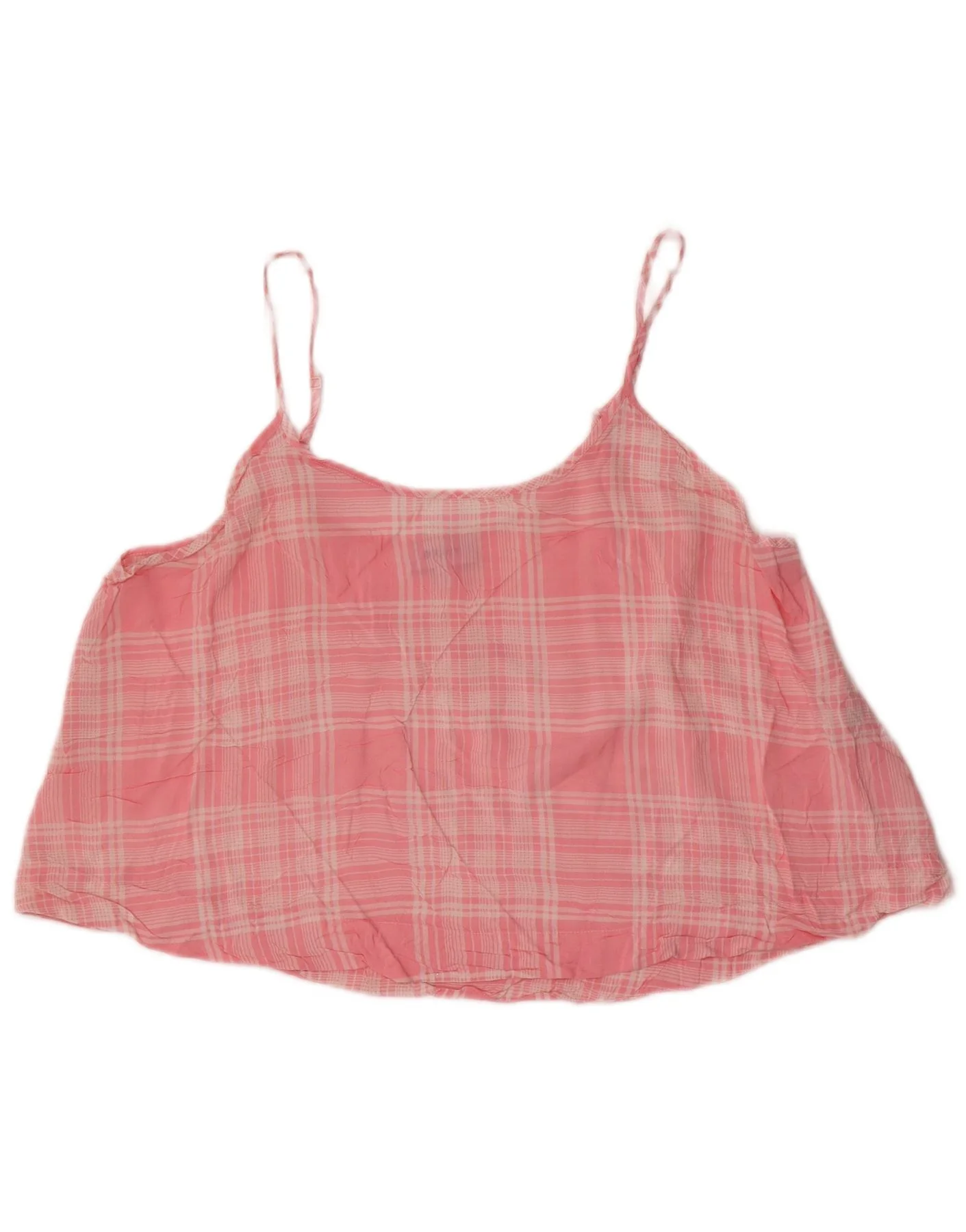 Dkny Womens Cami Top UK 18 XL Pink Check