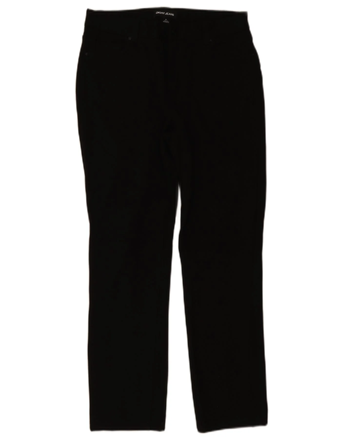 Dkny Womens Slim Casual Trousers Medium W30 L28 Black Viscose