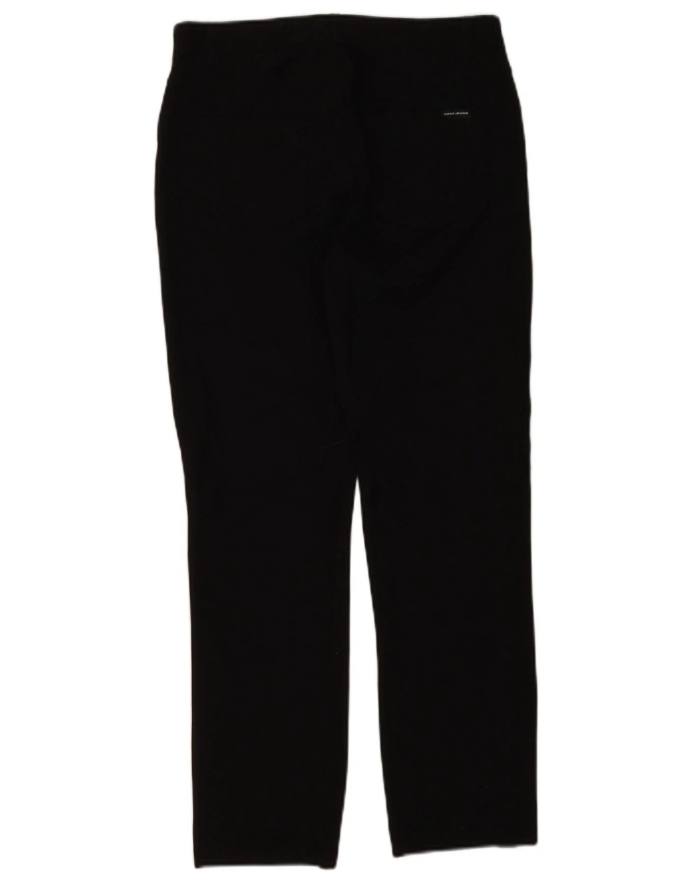 Dkny Womens Slim Casual Trousers Medium W30 L28 Black Viscose - Image 2