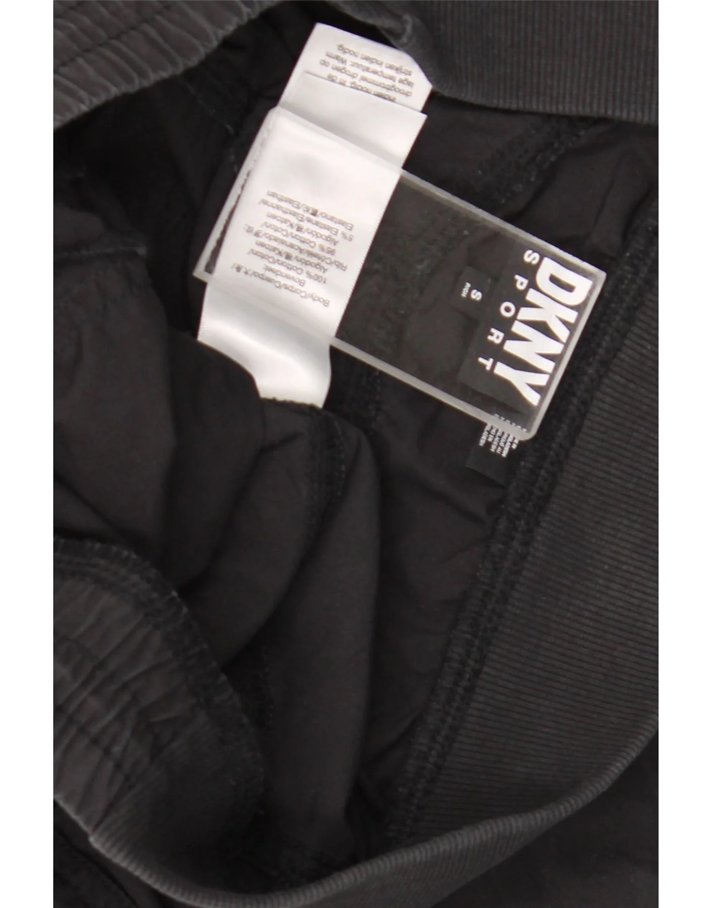 Dkny Womens Straight Cargo Trousers Small W29 L29 Black Cotton - Image 4