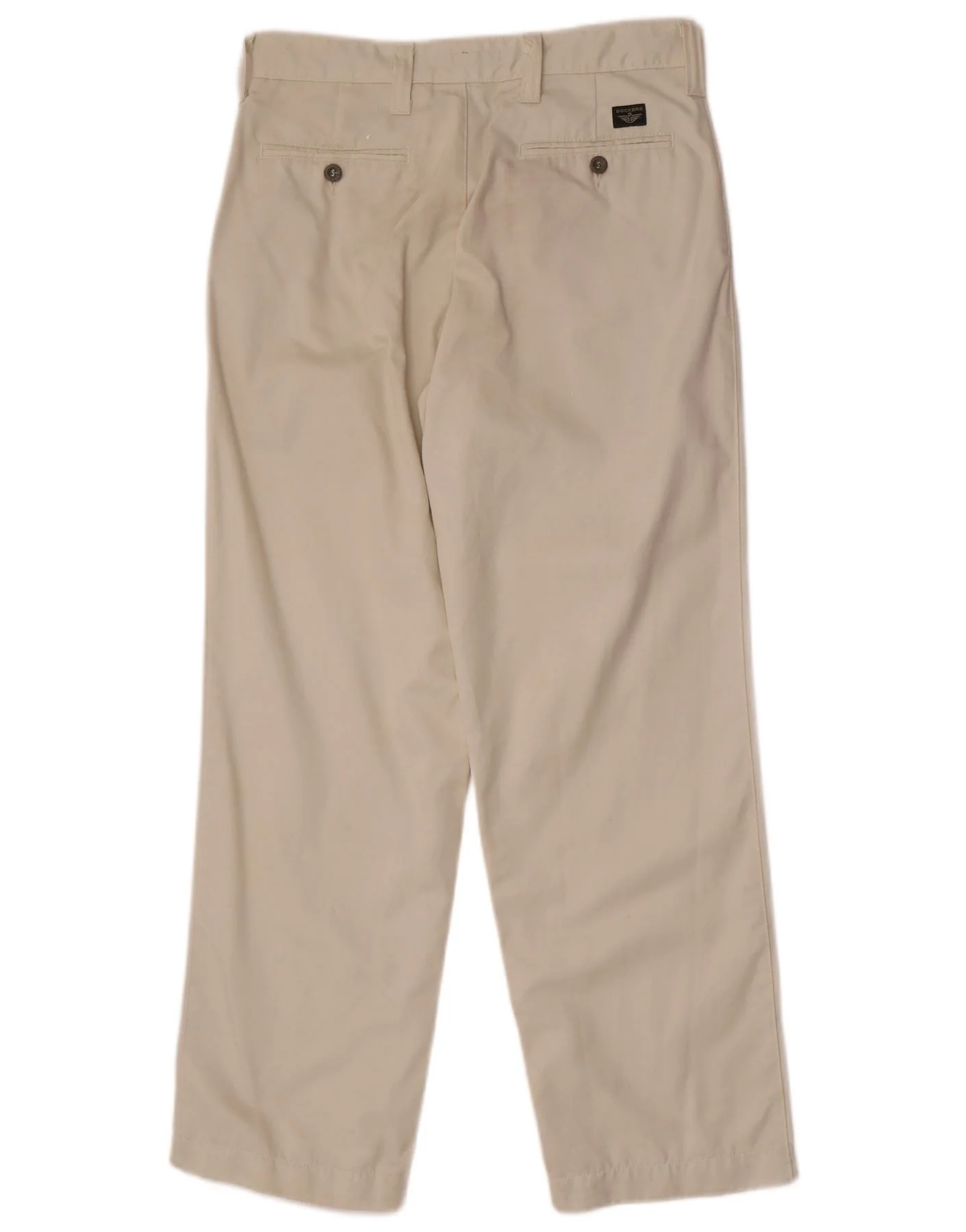 Dockers Mens Khakis Straight Chino Trousers W31 L30 Off White - Image 2
