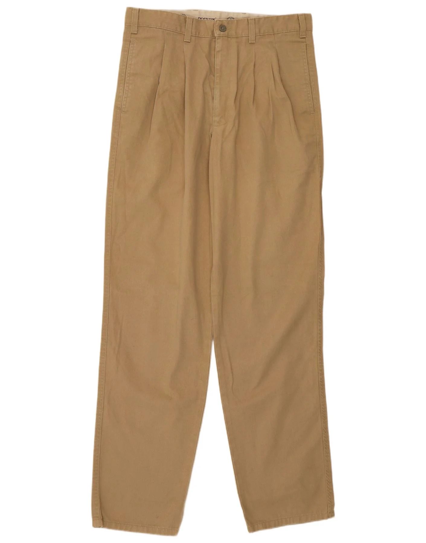 Dockers Mens Pegged Chino Trousers W32 L34 Beige Cotton Classic