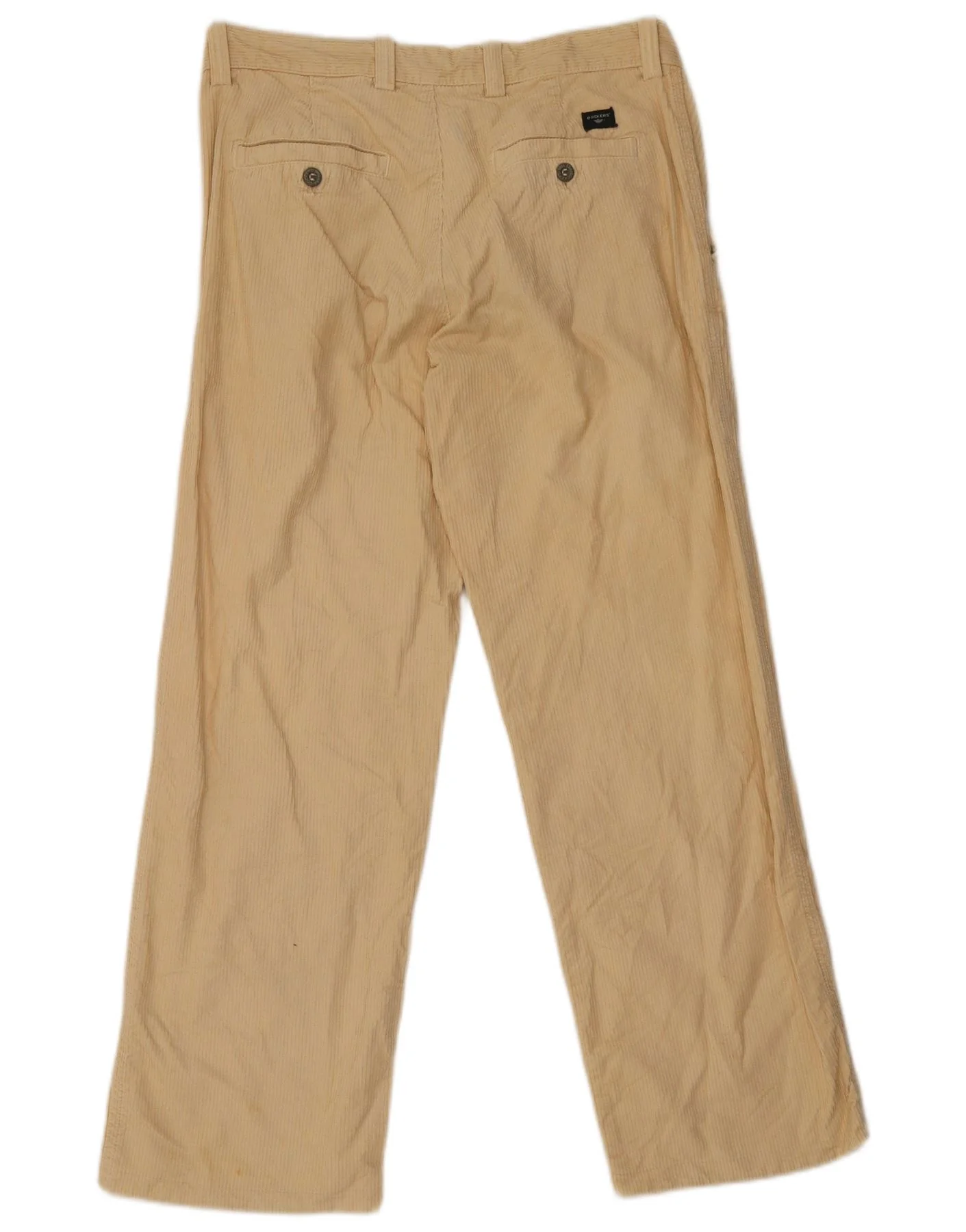 Dockers Mens Regular Fit Corduroy Trousers W34 L29 Beige - Image 2