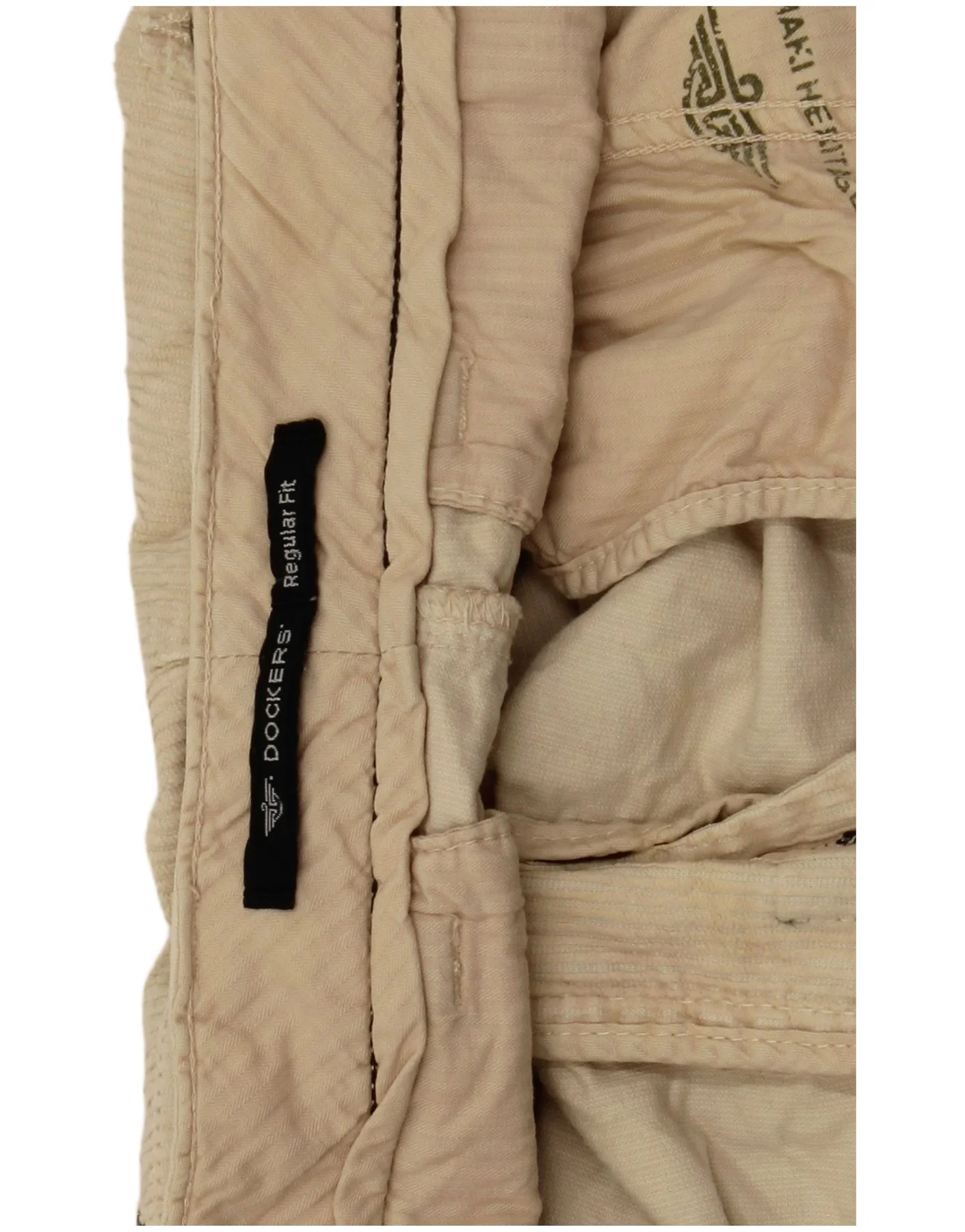Dockers Mens Regular Fit Corduroy Trousers W34 L29 Beige - Image 7