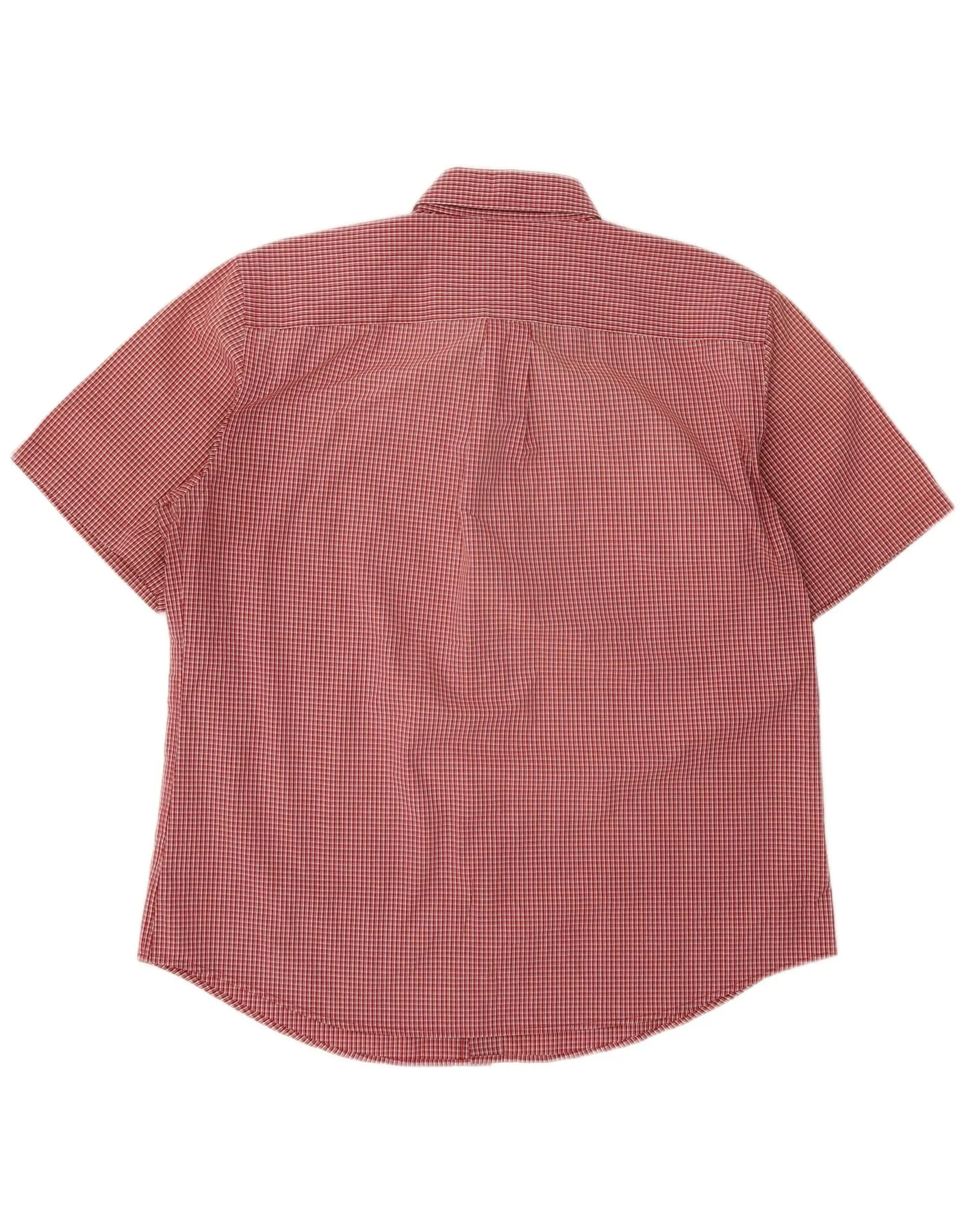 Dockers Mens Short Sleeve Regular Fit Shirt Size 16 1/2 Large Red Cotton - Image 2