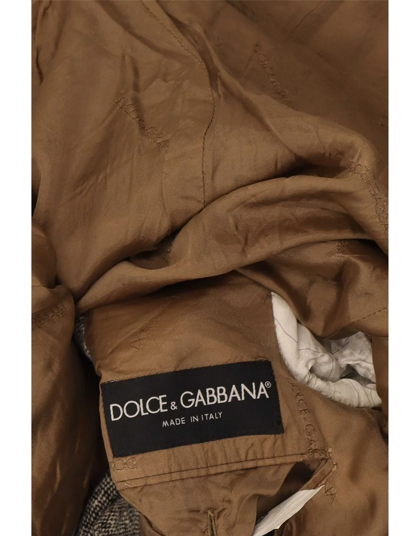 Dolce & Gabbana Mens 1 Button Blazer Jacket IT 52 XL Grey Flecked Wool - Image 4