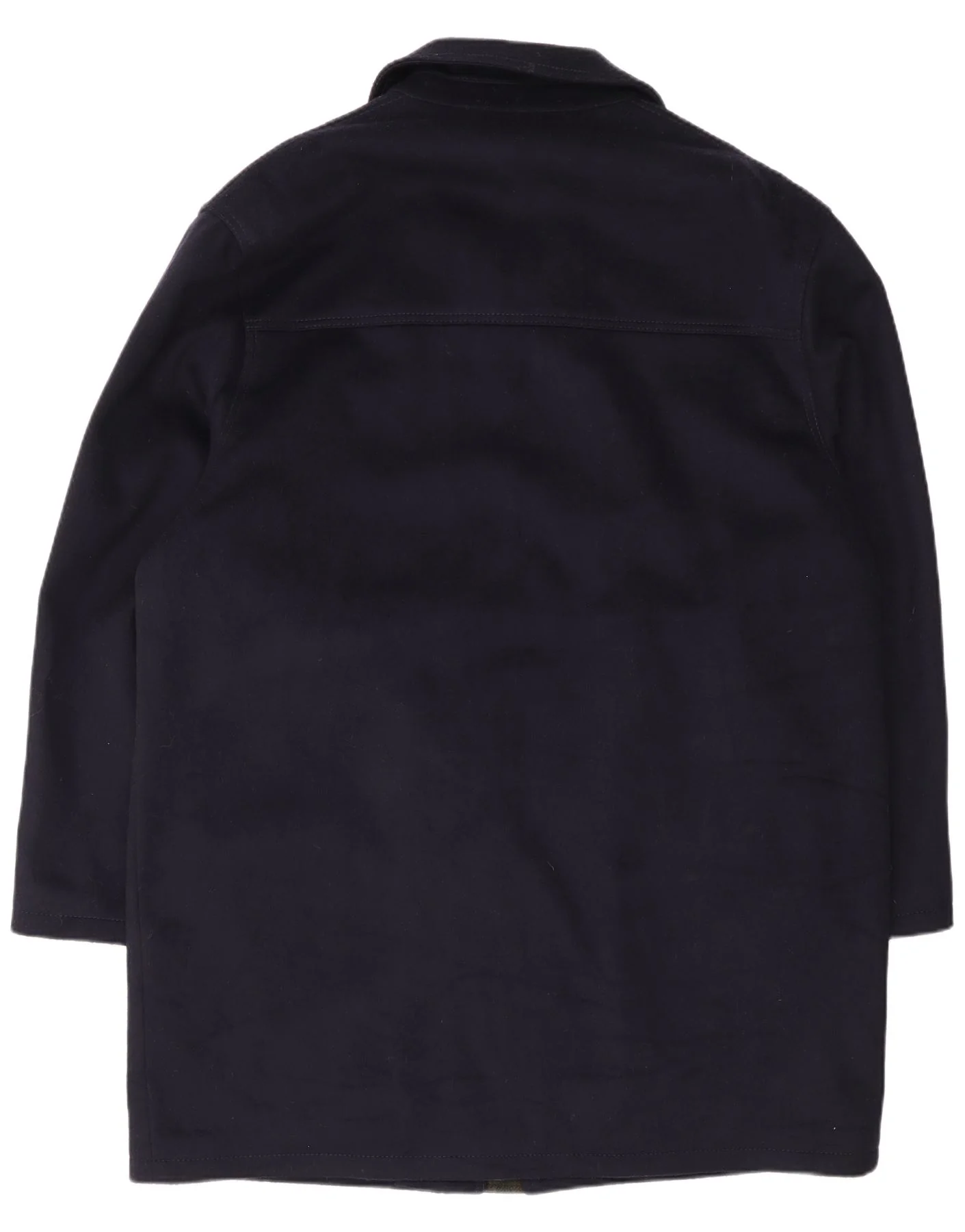 Dolomiten Mens Overcoat IT 52 XL Navy Blue Wool - Image 2