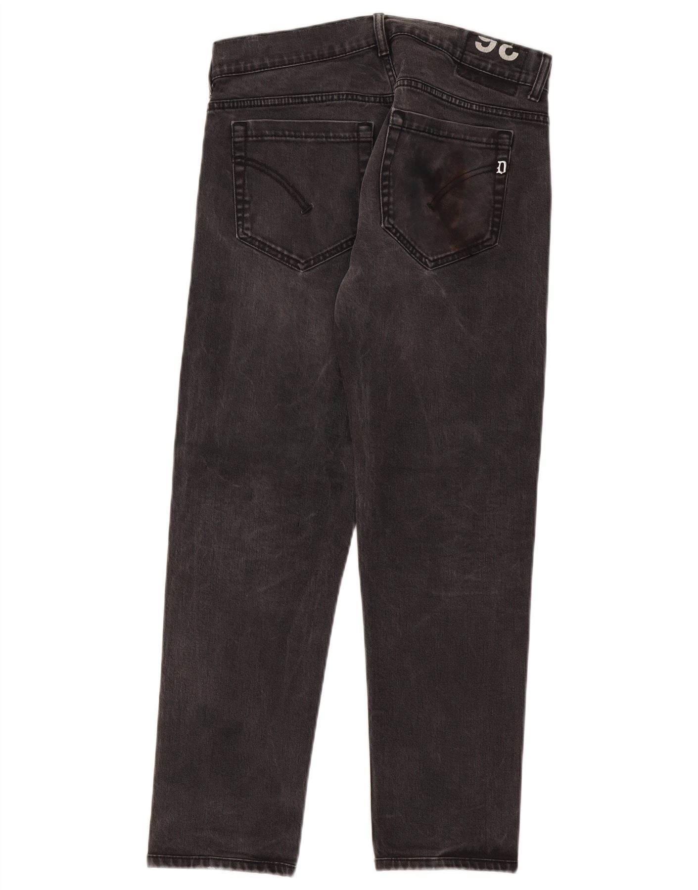 Dondup Mens George Slim Jeans W36 L29 Grey Cotton - Image 2