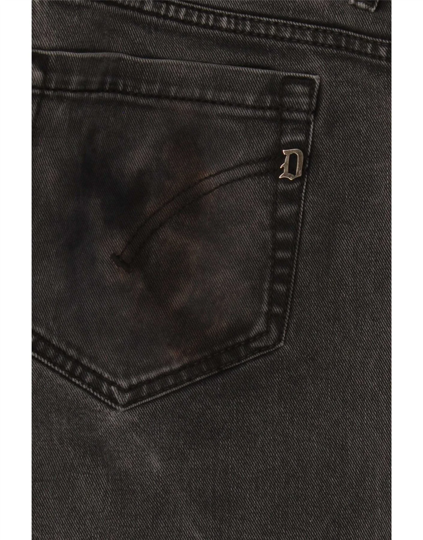 Dondup Mens George Slim Jeans W36 L29 Grey Cotton - Image 3