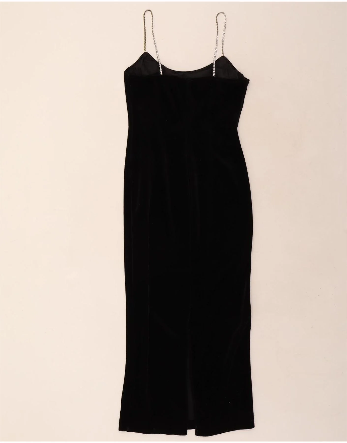 Dorothy Perkins Womens Maxi Slip Dress UK 10 Small Black Triacetate - Image 2