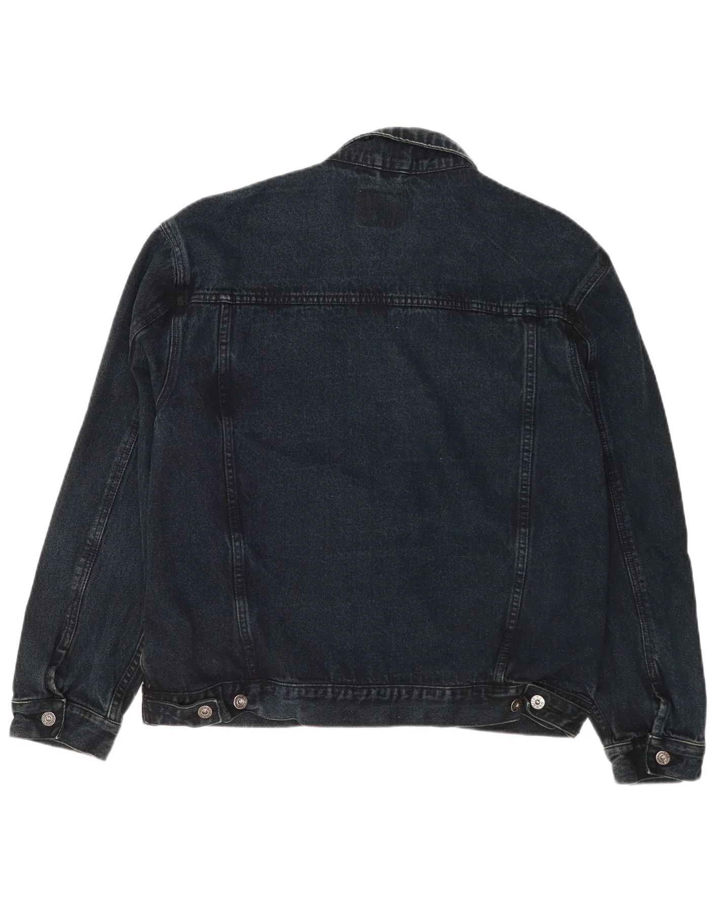 Duke Mens Denim Jacket UK 42 XL Navy Blue Cotton Classic - Image 2