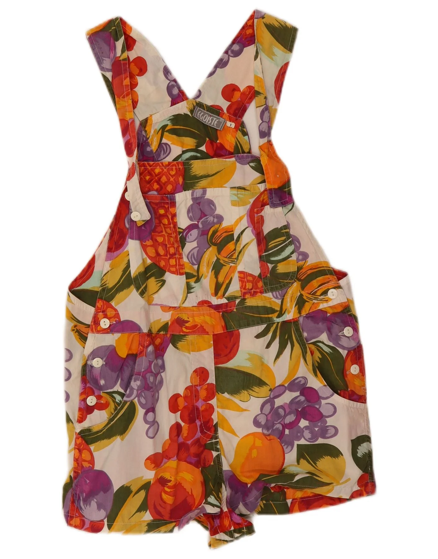 Egoiste Womens Dungarees Casual Shorts W32 Large Multicoloured Floral