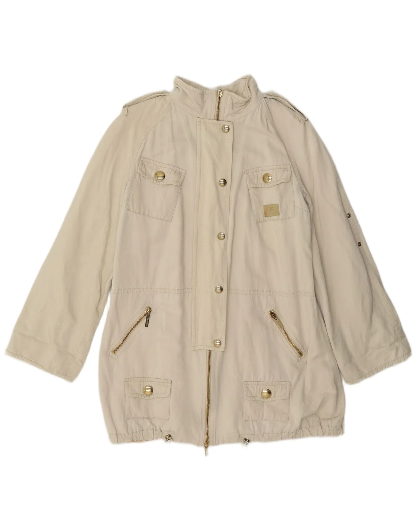 Elisabetta Franchi Womens Military Jacket IT 46 Large Off White