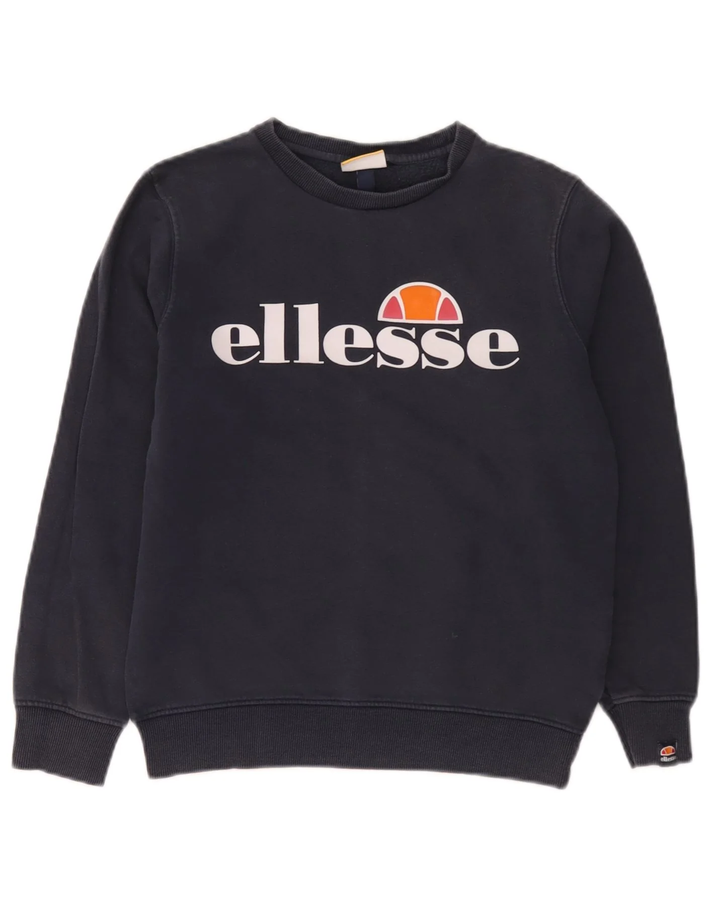 Ellesse Boys Graphic Sweatshirt Jumper 10-11 Years Navy Blue Cotton