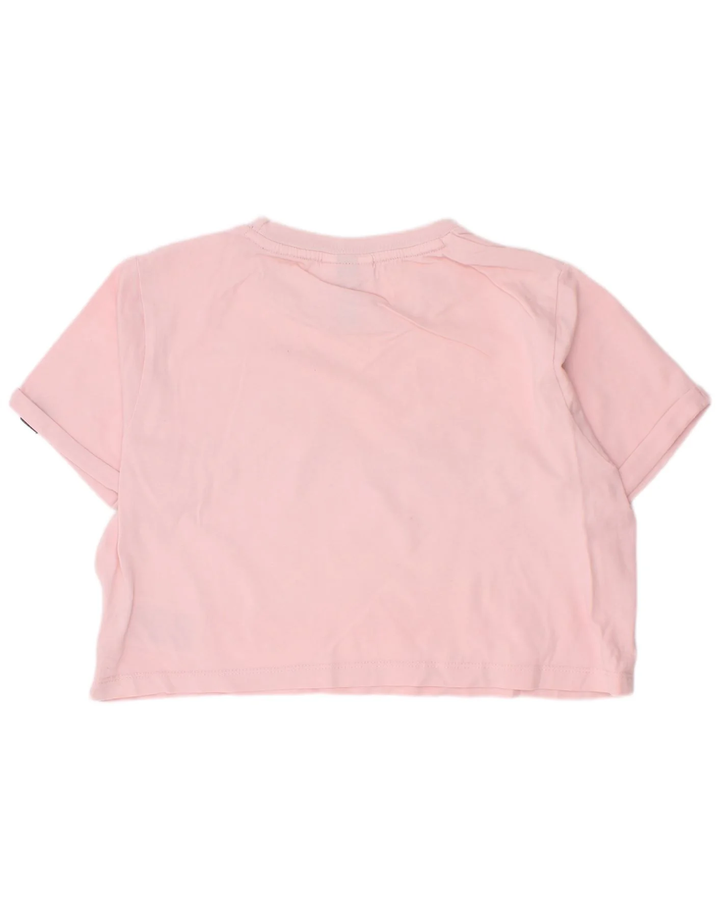 Ellesse Girls Crop Graphic T-Shirt Top 10-11 Years Pink Cotton - Image 2