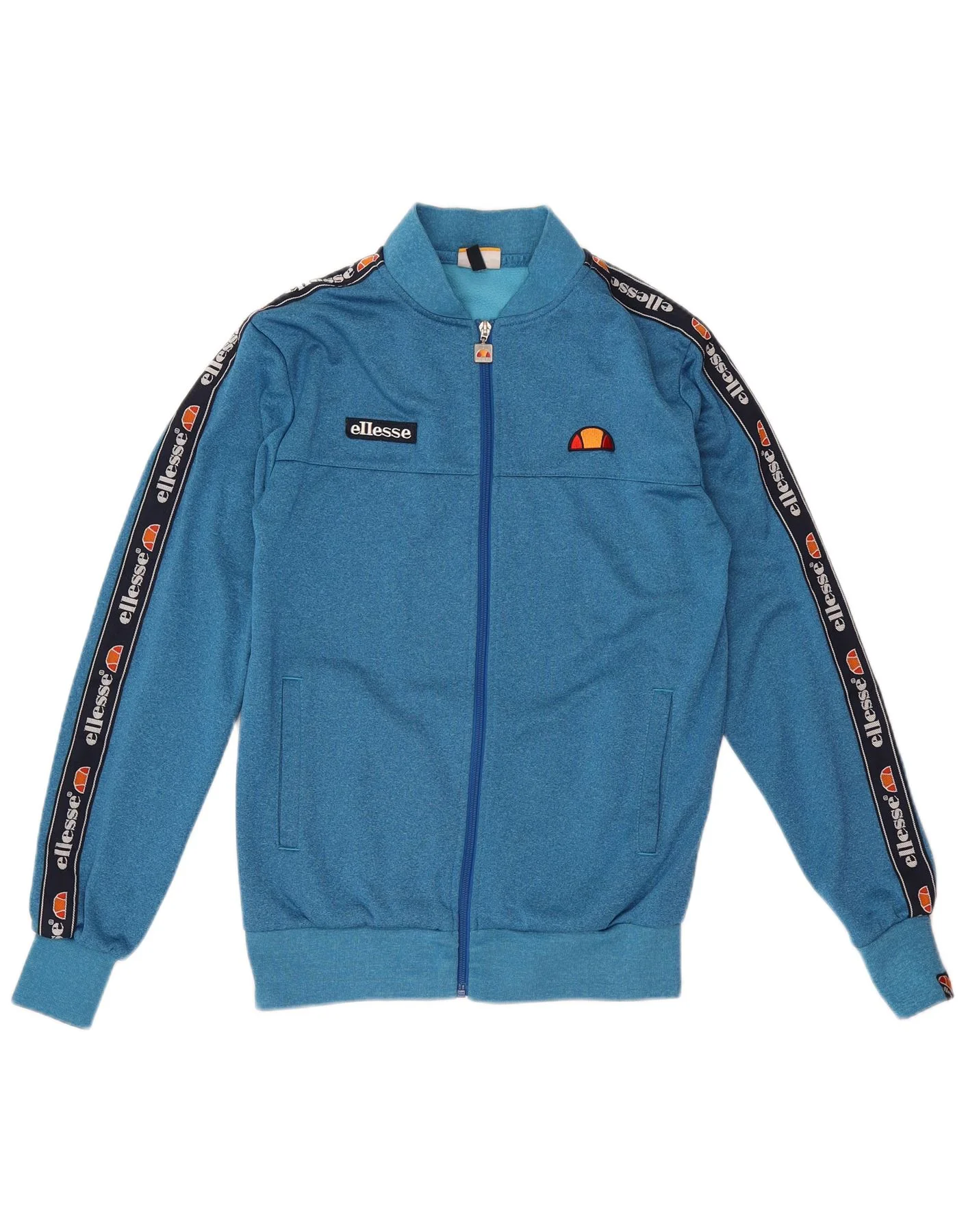 Ellesse Mens Graphic Tracksuit Top Jacket XS Blue Polyester