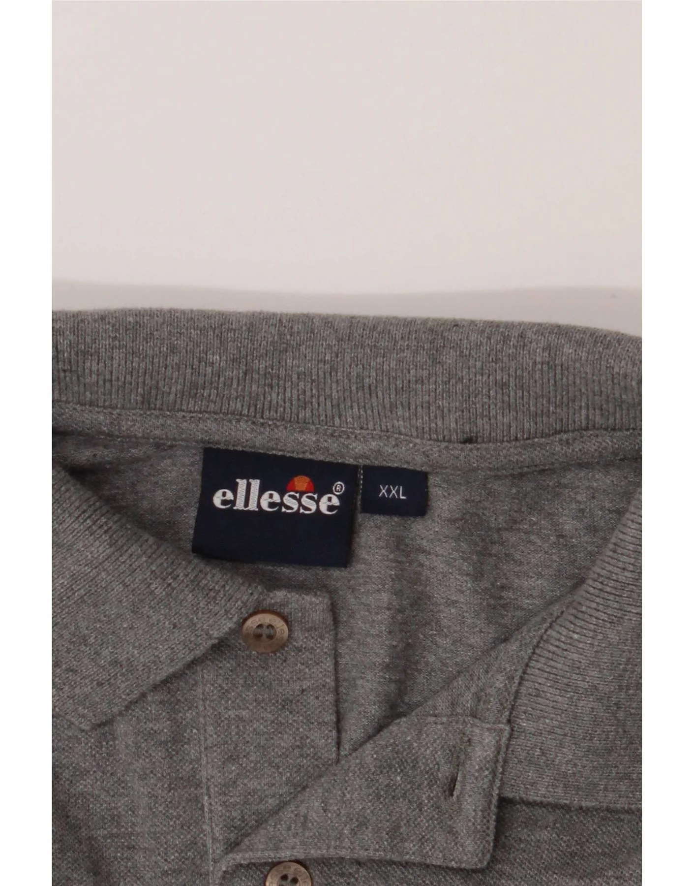 Ellesse Mens Polo Shirt 2XL Grey Cotton - Image 4
