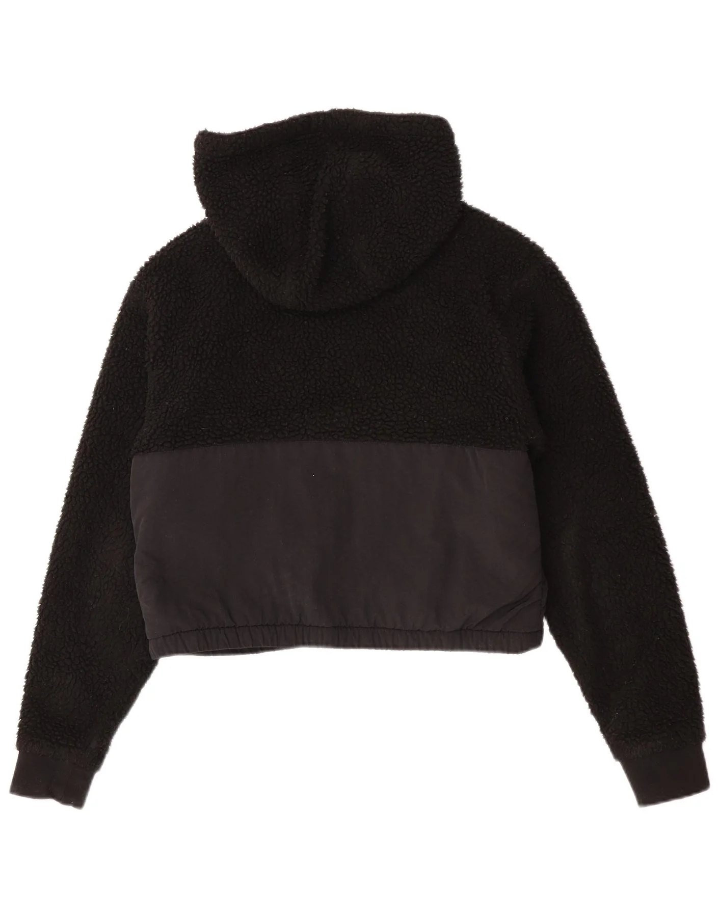 Ellesse Womens Fleece Zip Hoodie Sweater UK 10 Small Black Sports - Image 2